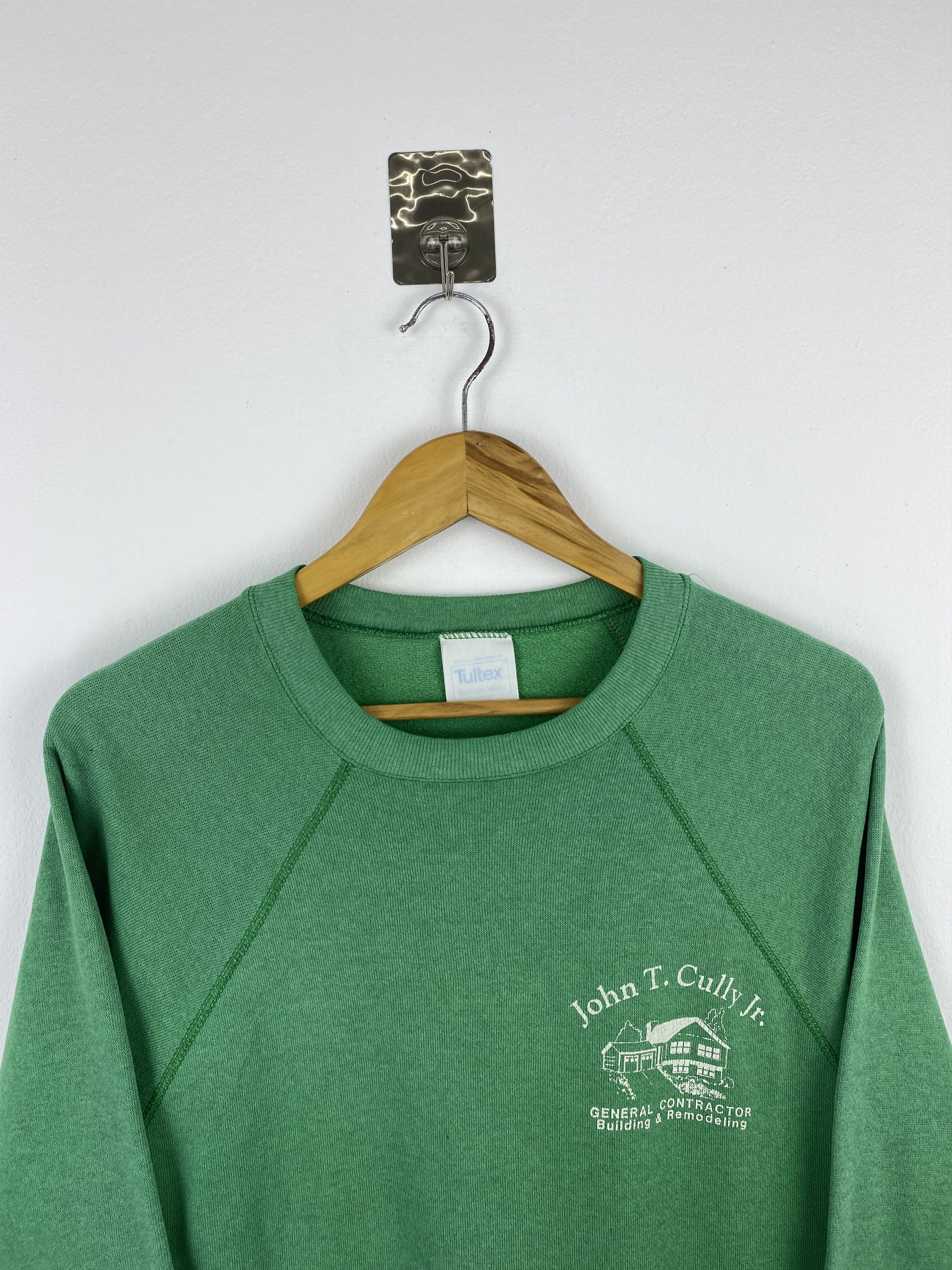 Tultex Vintage 90s Tultex Raglan Crewneck Sweatshirt SH0460 Size US L / EU 52-54 / 3 - 4 Thumbnail