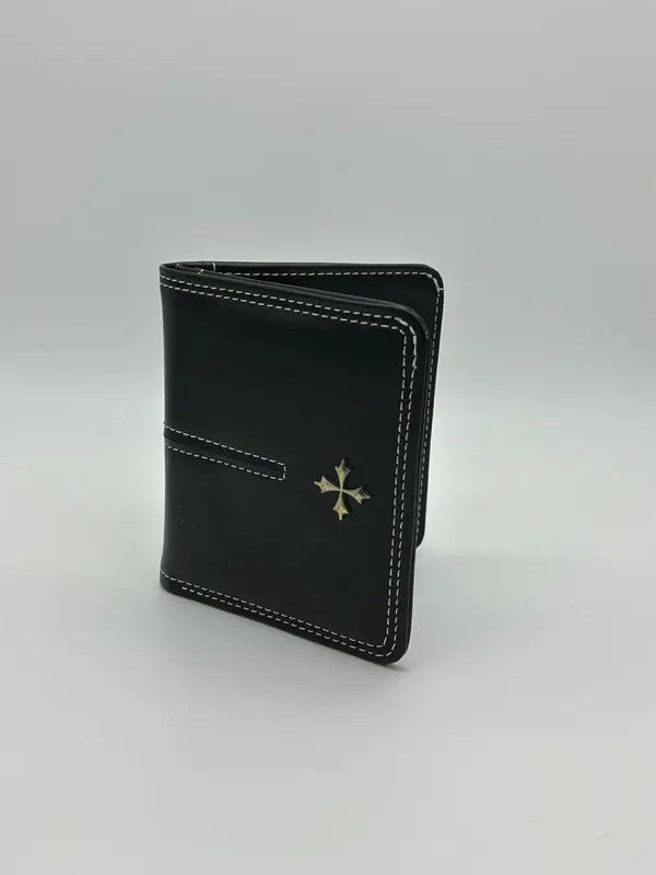 Japanese Brand Y2K Leather Cross Wallet (black) Size ONE SIZE - 5 Thumbnail