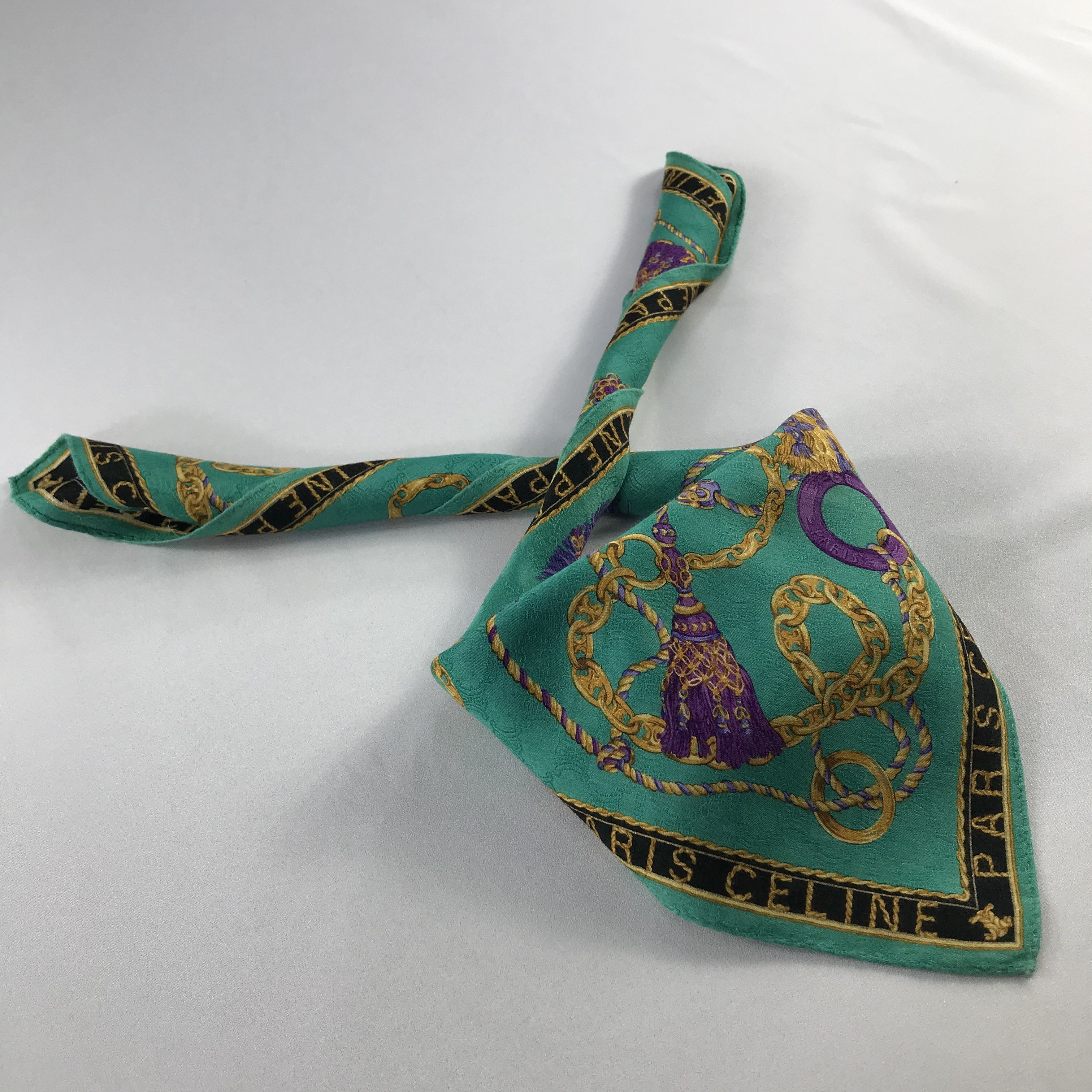 Celine Celine Handkerchief / Bandana / Neckerchief C549 Size ONE SIZE - 2 Thumbnail