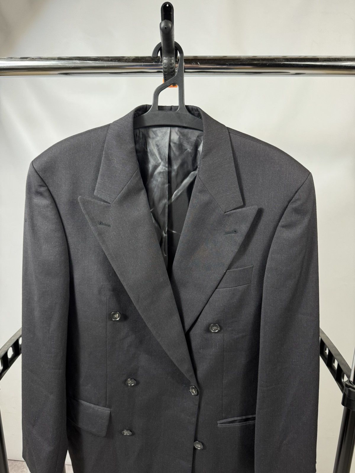 Yves Saint Laurent Vintage YSL Wool Double Bleasted Blazer Jacket Size 48R - 2 Thumbnail