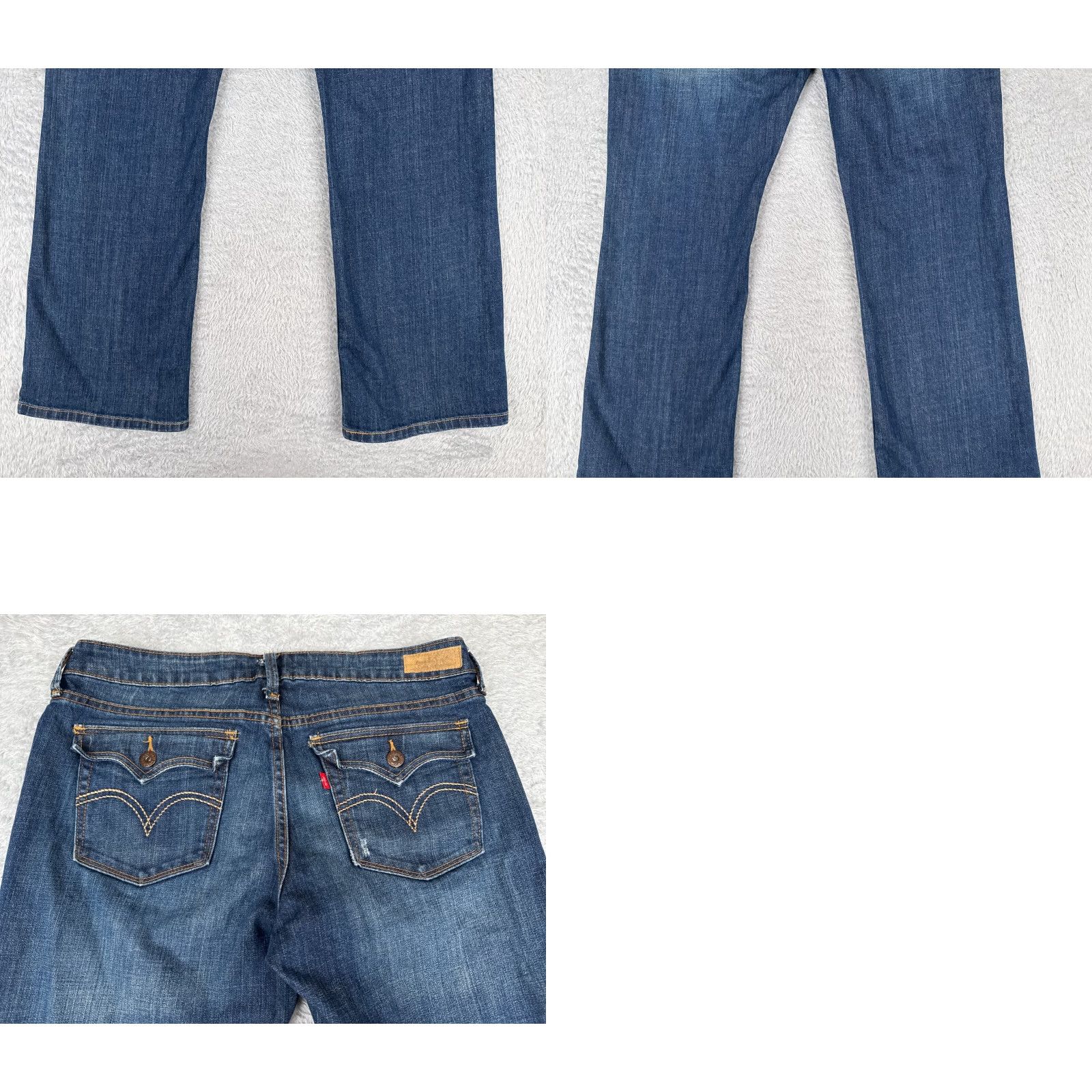 Levi's Levis Jeans Womens 12 Denim 545 Low Bootcut Cotton Blend Mid Rise Med Wash 32x29 Jeans Size 34" / US 12 / IT 48 - 10 Thumbnail