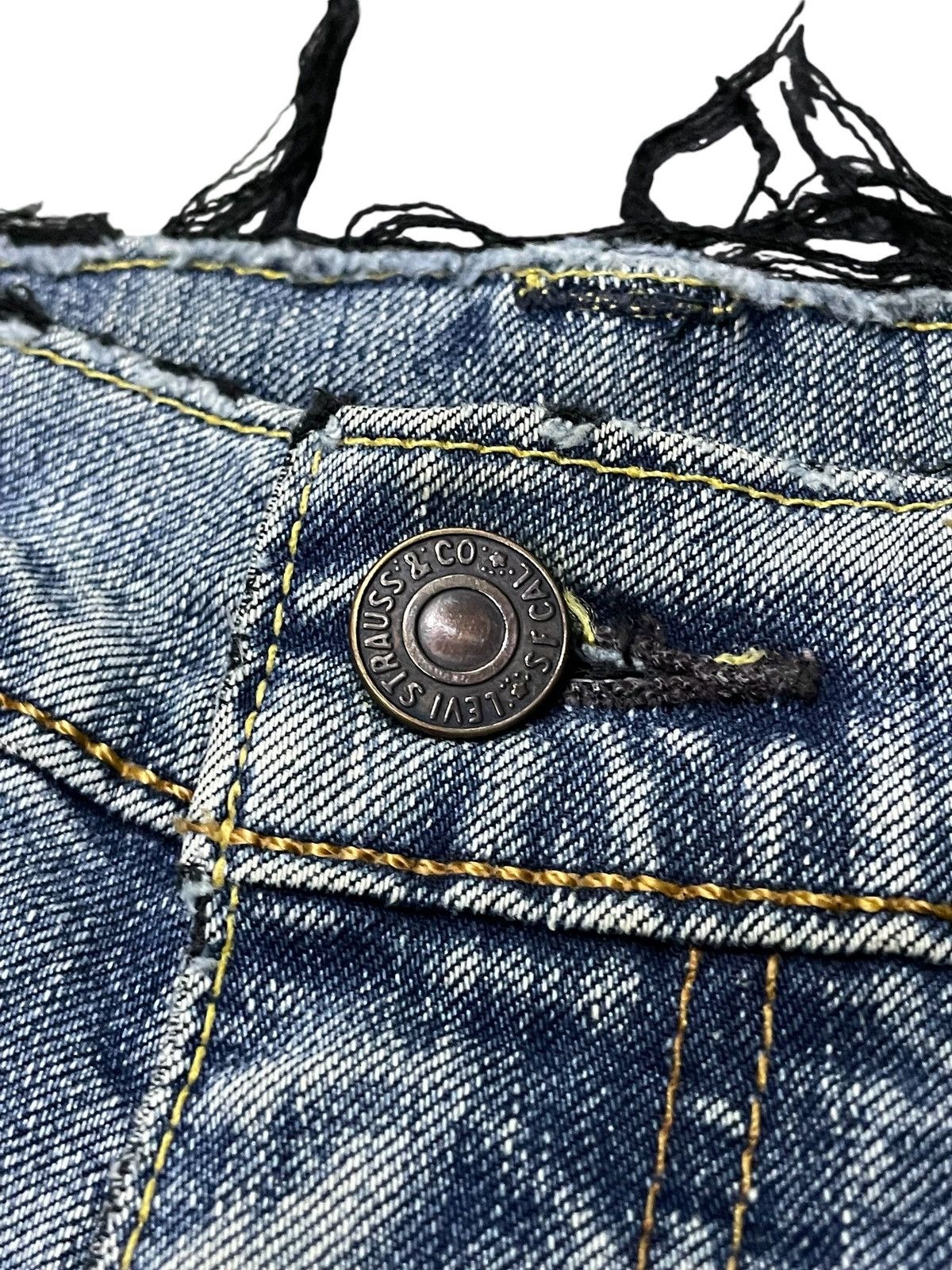 Levi's × Vintage Vintage Levis 505 Distress Denim Pants Size US 29 - 12 Thumbnail