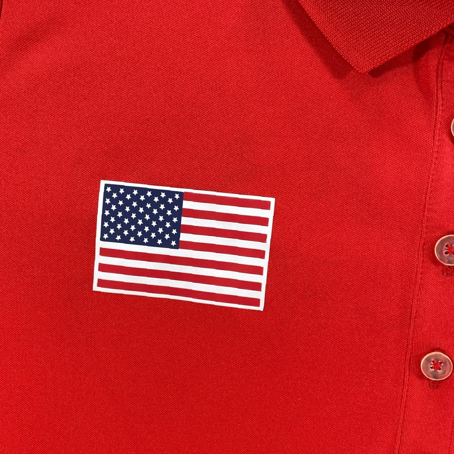 Nike Nike Tour Performance Polo Shirt XL Women Dri-Fit Red USA Olympic Archery Golf Reo Wilde Size ONE SIZE - 5 Thumbnail