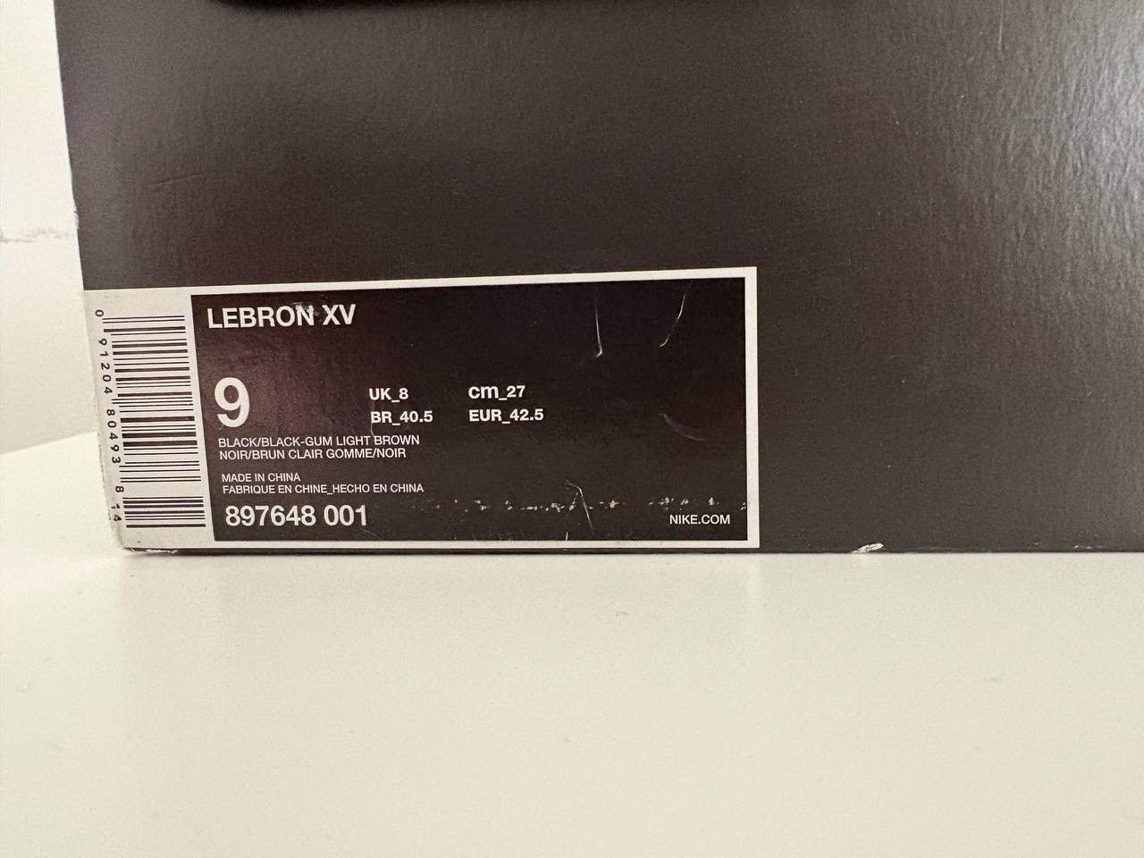 Nike Nike LeBron 15 Black Gum Size US 9 / EU 42 - 8 Thumbnail