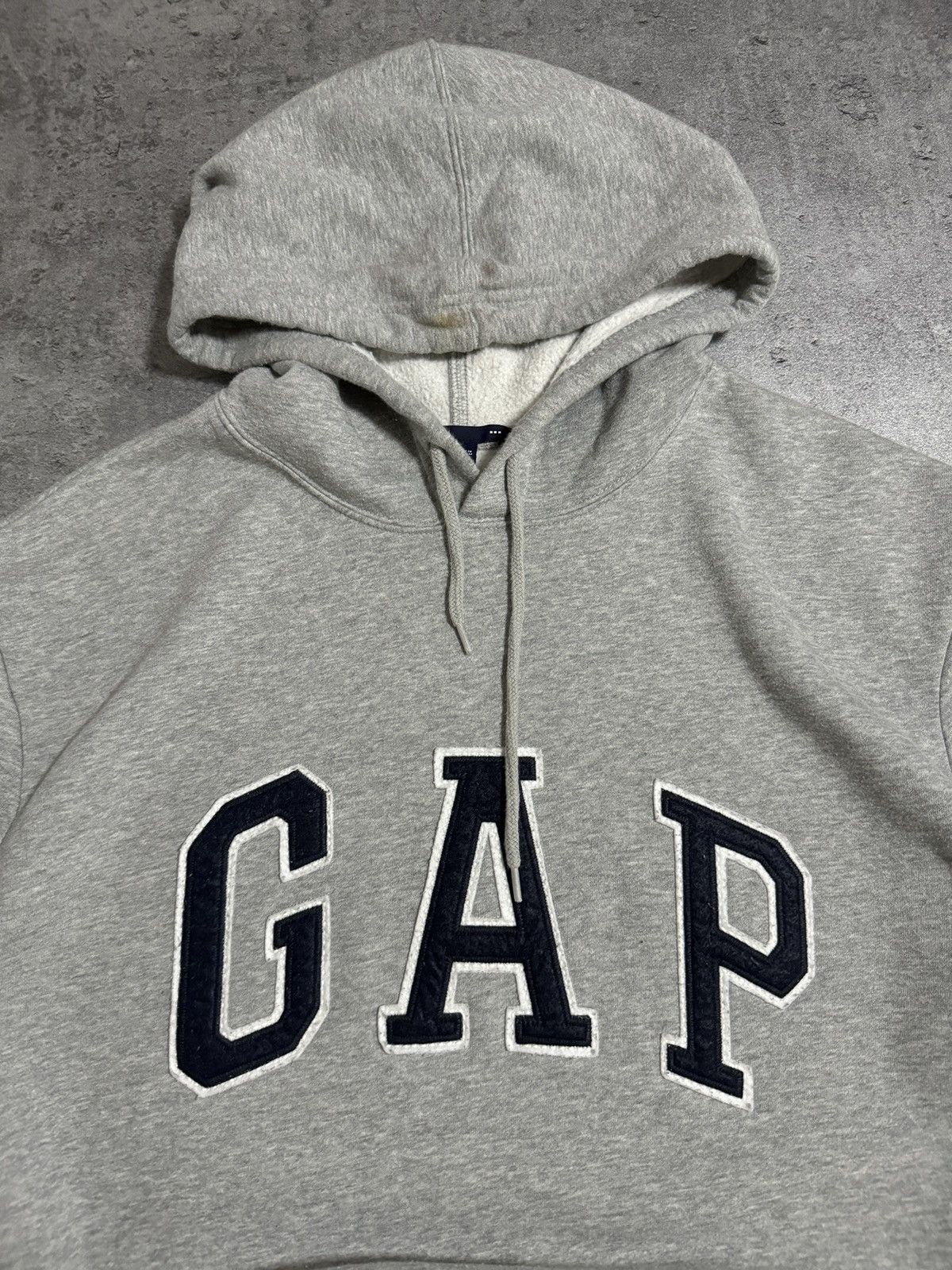 Gap GAP Boxy Hoodie Vintage Rap Skate Y2K Grey Logo Size US XL / EU 56 / 4 - 3 Thumbnail