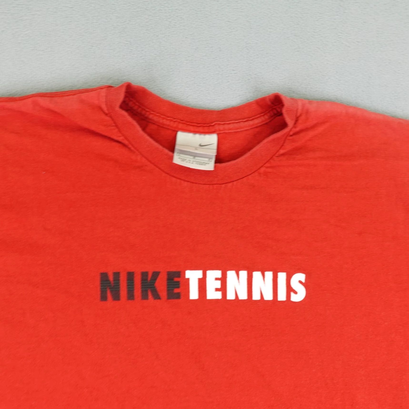Nike VINTAGE Nike Shirt Mens Large Tennis Spell Out Athletic Workout Gym Sports Y2K ^ Size US L / EU 52-54 / 3 - 2 Thumbnail
