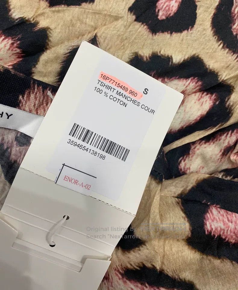 Givenchy Givenchy Animal Print Short Sleeve T-shirt Size US S / EU 44-46 / 1 - 5 Thumbnail