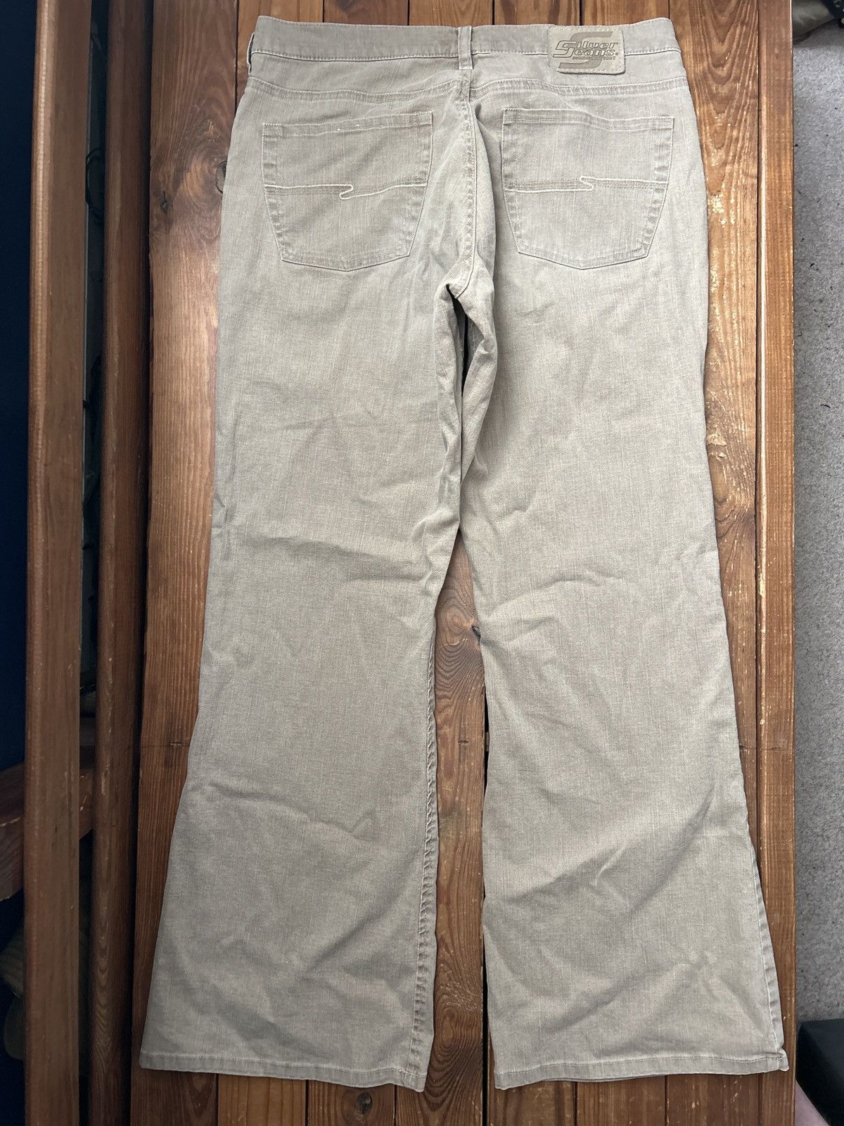 Vintage Vintage Y2K Silver Jeans Flare Tan Jeans Size US 34 / EU 50 - 3 Thumbnail