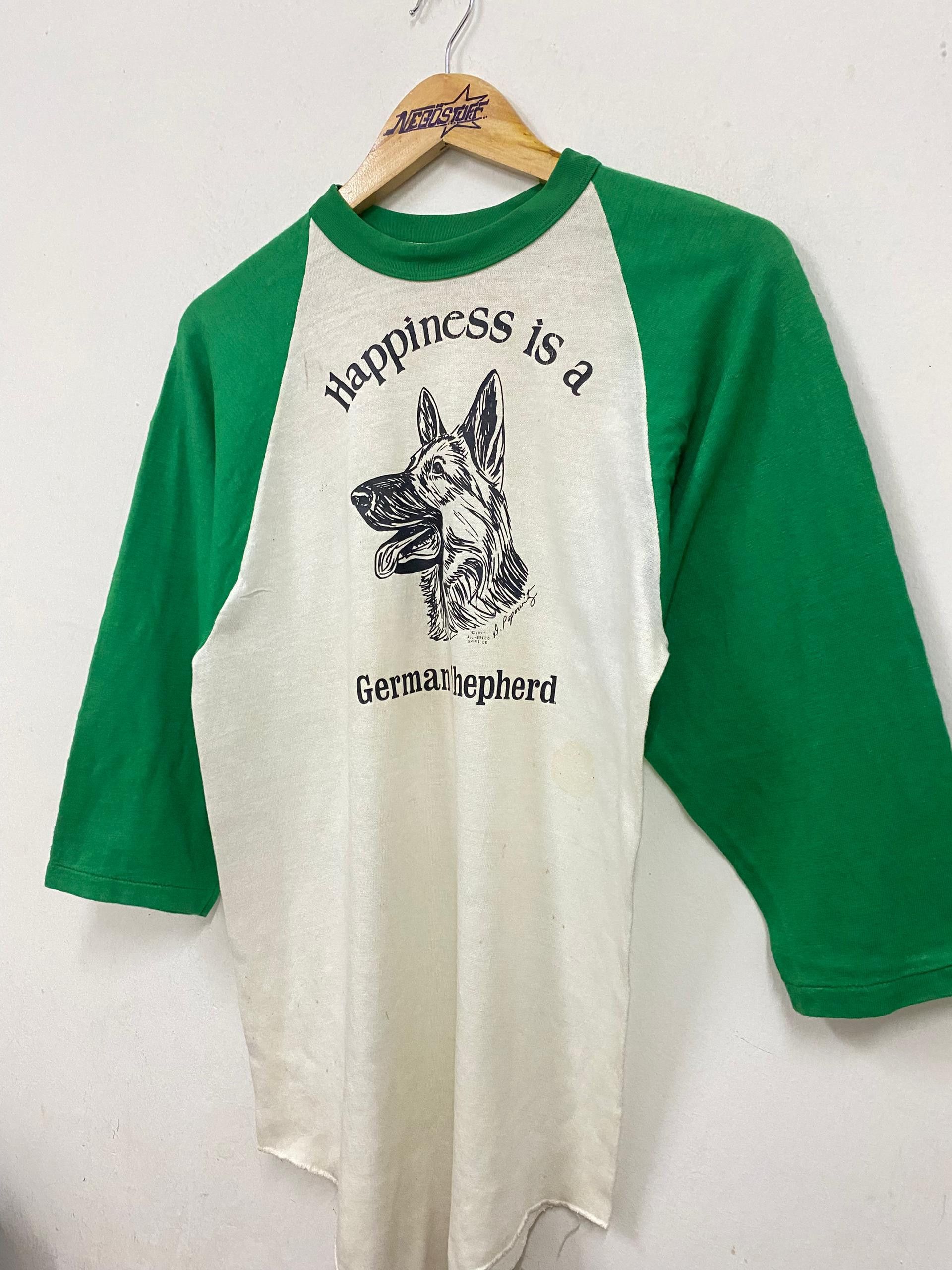 Vintage VTG 1970 GERMAN SHEPHERD GRAPHIC reglan tee Size US M / EU 48-50 / 2 - 3 Thumbnail