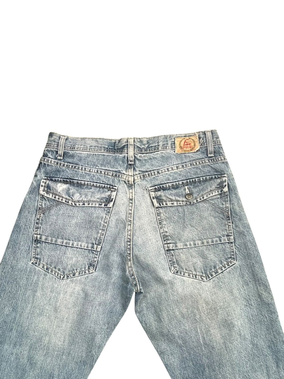 Lee Vintage Lee Dungarees Distresed Denim Size US 33 - 8 Thumbnail