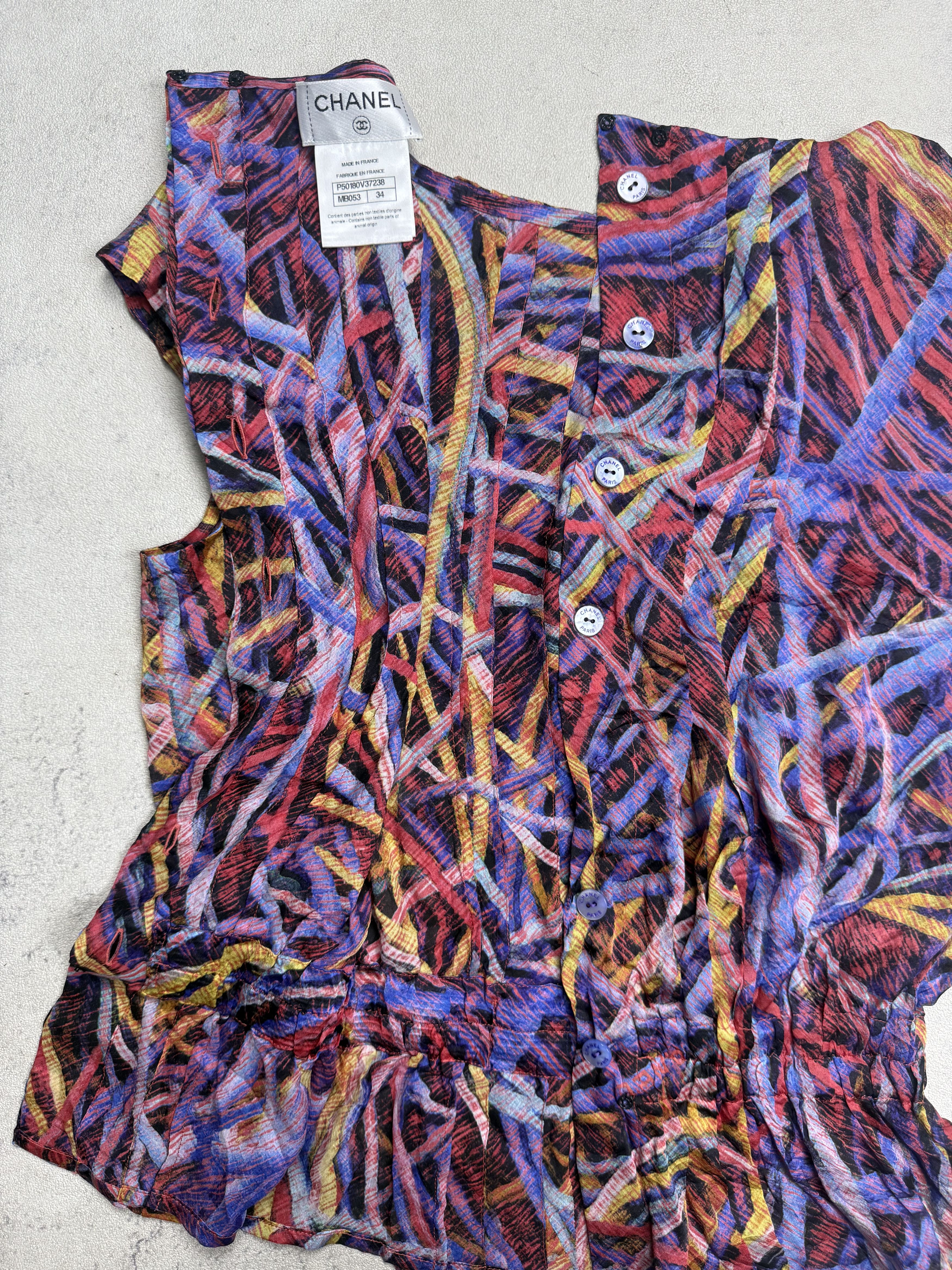 Chanel Chanel Silk Top Size XXS / US 00 / IT 34 - 5 Thumbnail