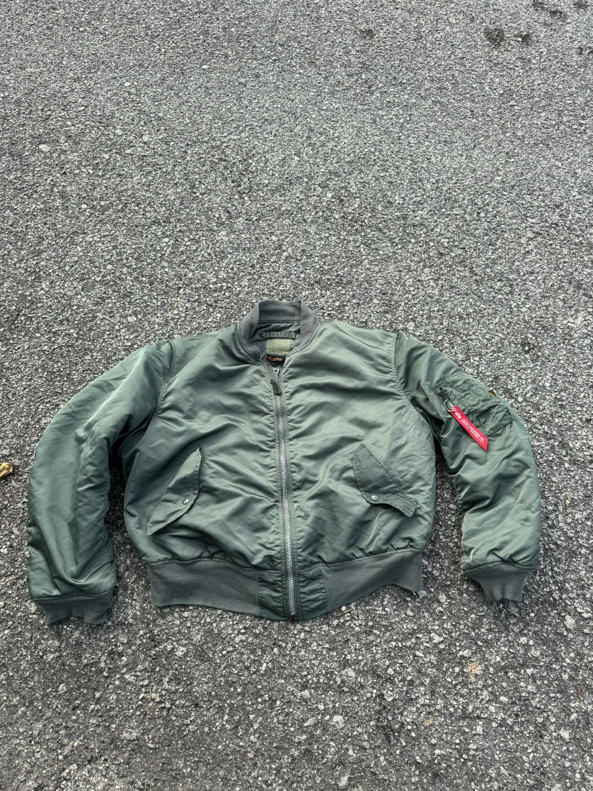 Alpha Industries Vintage Alpha Industries Distressed USAF Ma-1 Bomber Jacket Size US XL / EU 56 / 4 - 3 Thumbnail