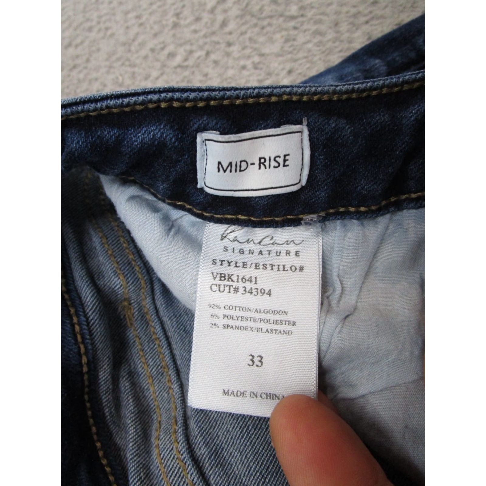 Vintage KanCan Bermuda Shorts Denim 5-Pocket Blue Size 33 Womens Casual Summer Size 24" / US 00 / IT 34 - 3 Thumbnail