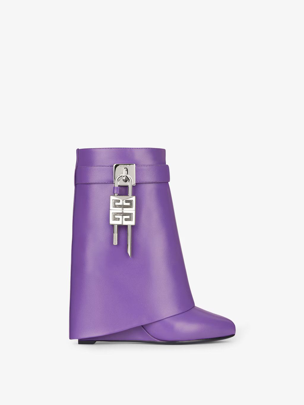 Givenchy o1srvl11e0525 Shark Lock Ankle Boots 90mm in Ultraviolet Size US 10.5 / IT 40.5 - 1 Thumbnail
