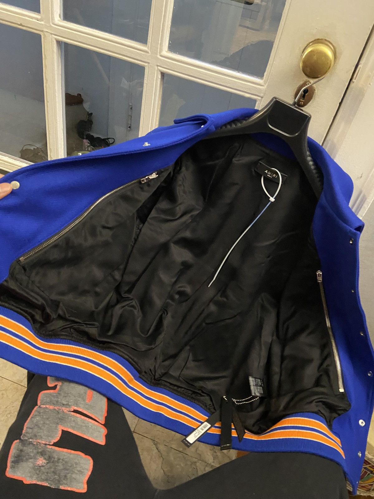 Amiri Amiri Bones Varsity Jacket Blue/Orange Size US S / EU 44-46 / 1 - 9 Thumbnail