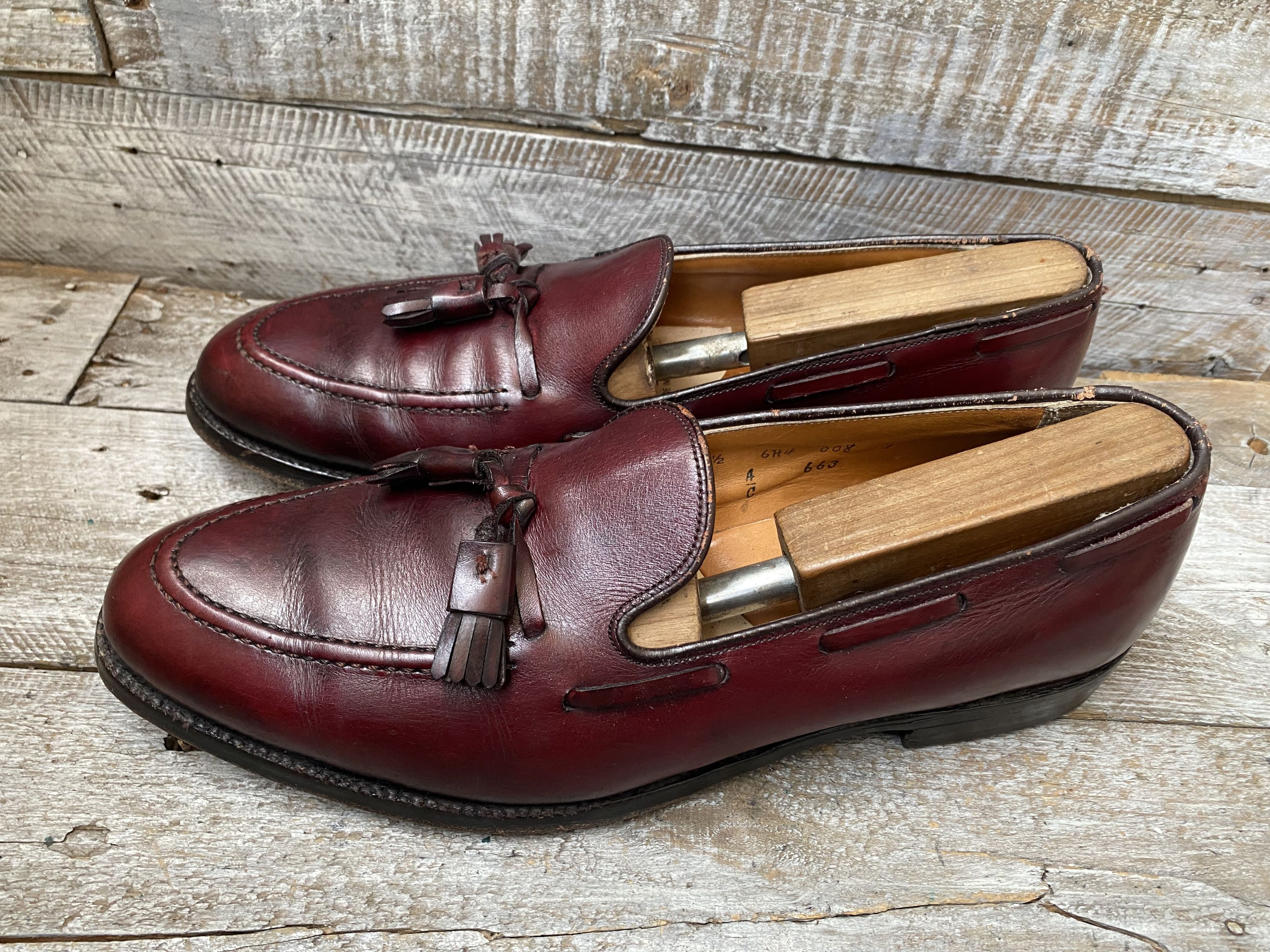 Alden Alden tassel burgundy slip- on leather shoessz 10.5A/C Size US 10.5 / EU 43-44 - 5 Thumbnail