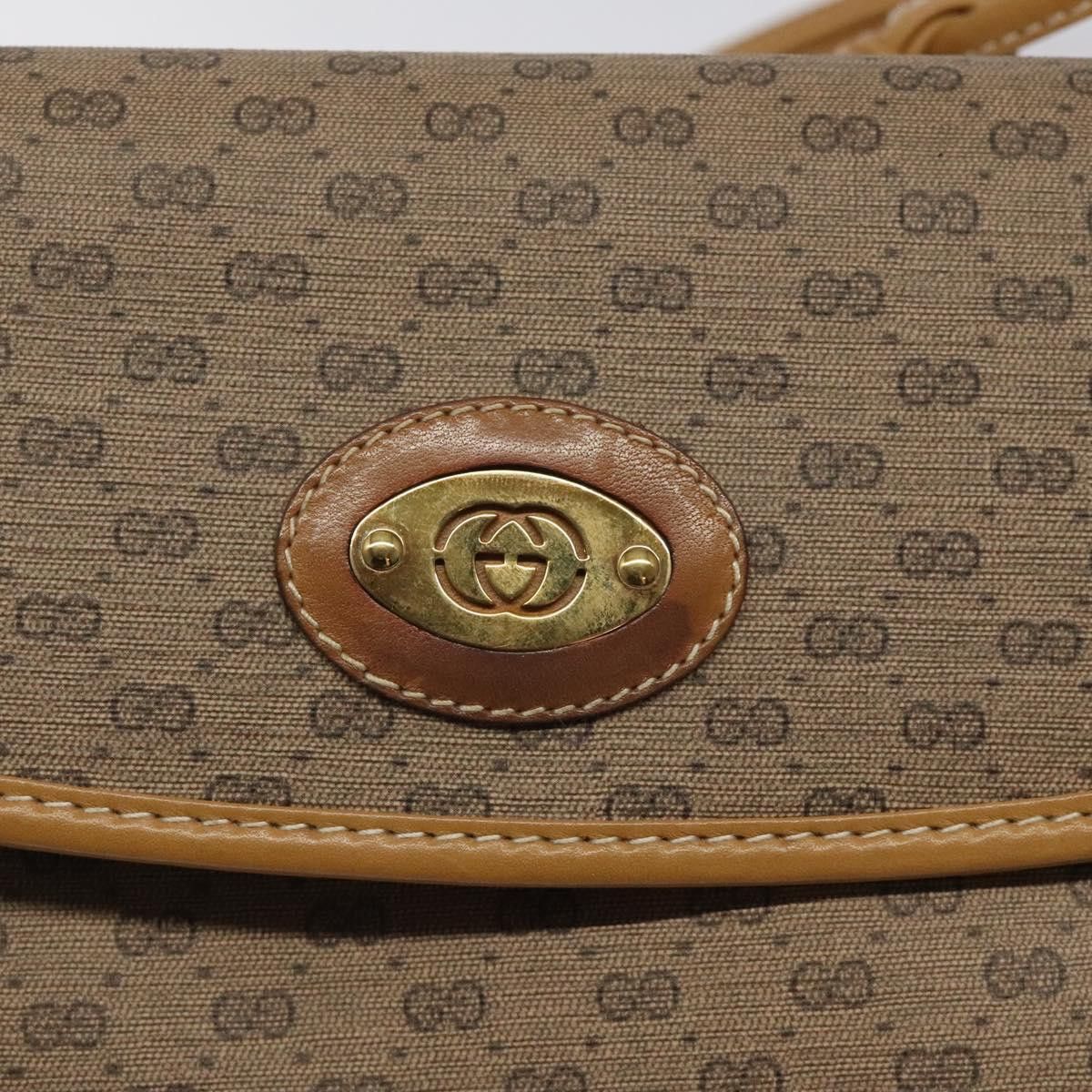 Gucci GUCCI Micro GG Supreme Shoulder Bag Beige Gold 007 92 007 92 Size ONE SIZE - 14 Thumbnail