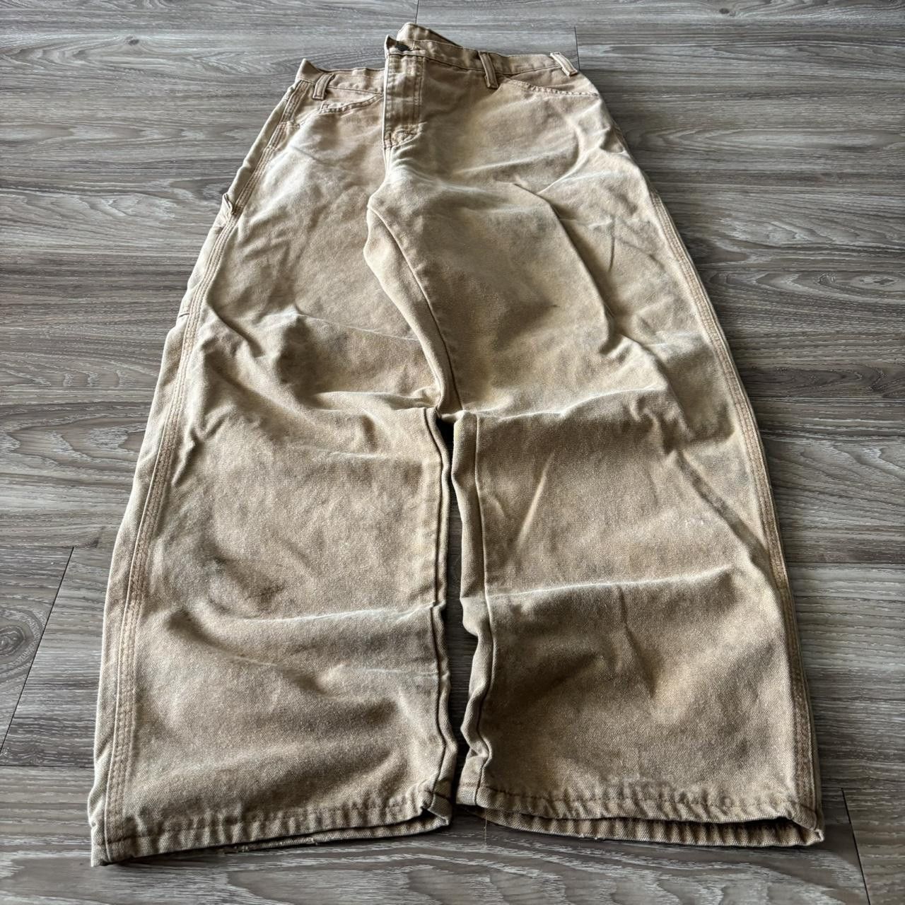 Dickies Crazy Vintage Y2K/2000s Baggy Khaki Dickies Workwear Skater Carpenter Pants! 38x30 Size US 38 / EU 54 - 3 Thumbnail