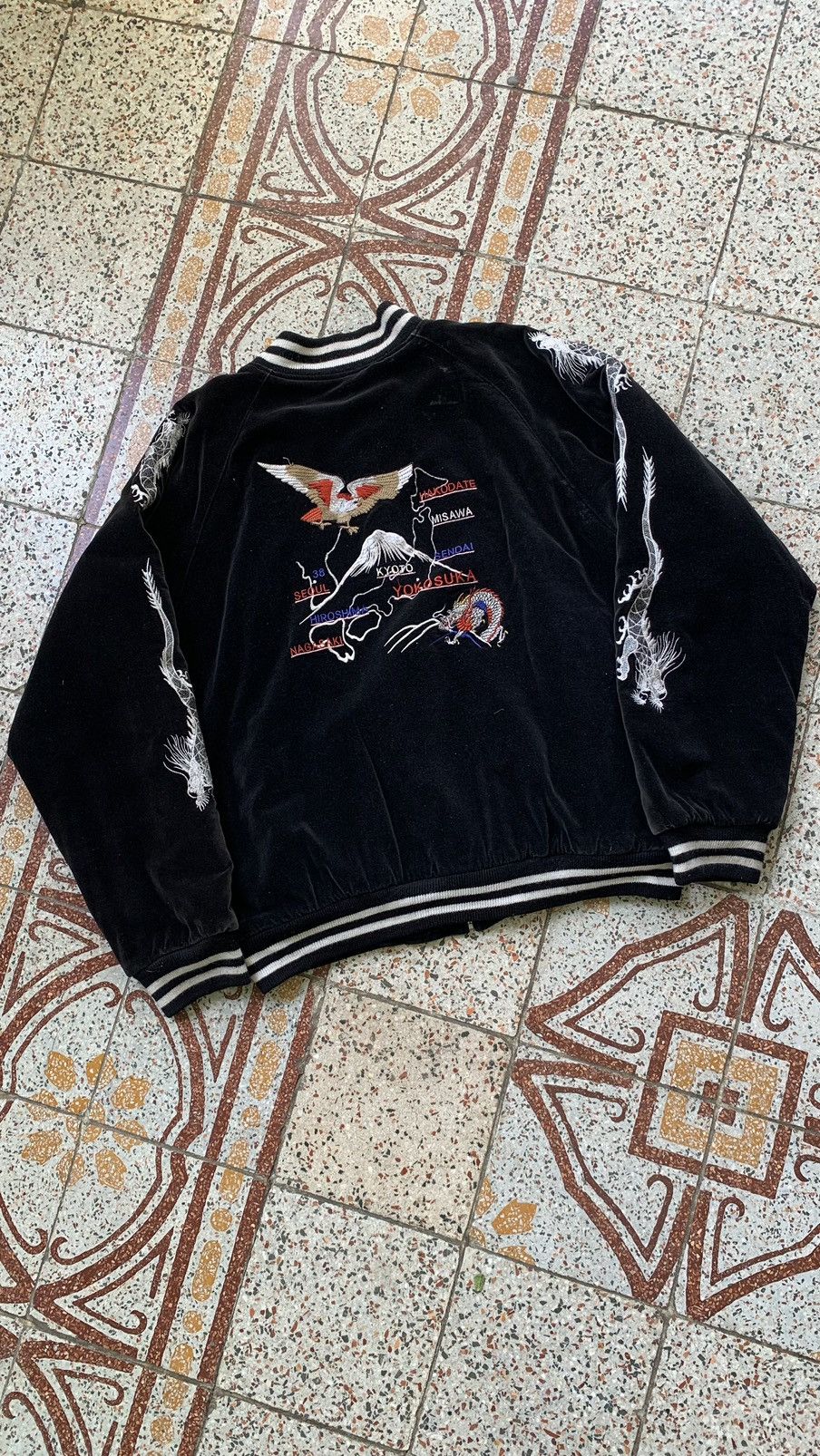 Japanese Brand × Vintage Sukajan velvet tapped Size US L / EU 52-54 / 3 - 1 Thumbnail