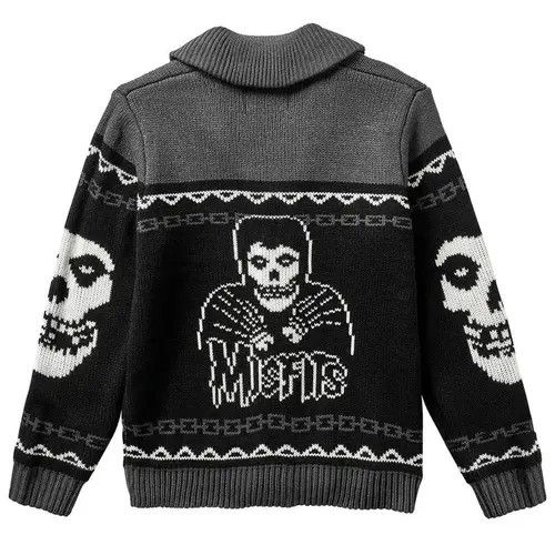Japanese Brand × Vintage Gothic Ghost Pattern Sweater Knit Top Loose Long Size US M / EU 48-50 / 2 - 2 Thumbnail