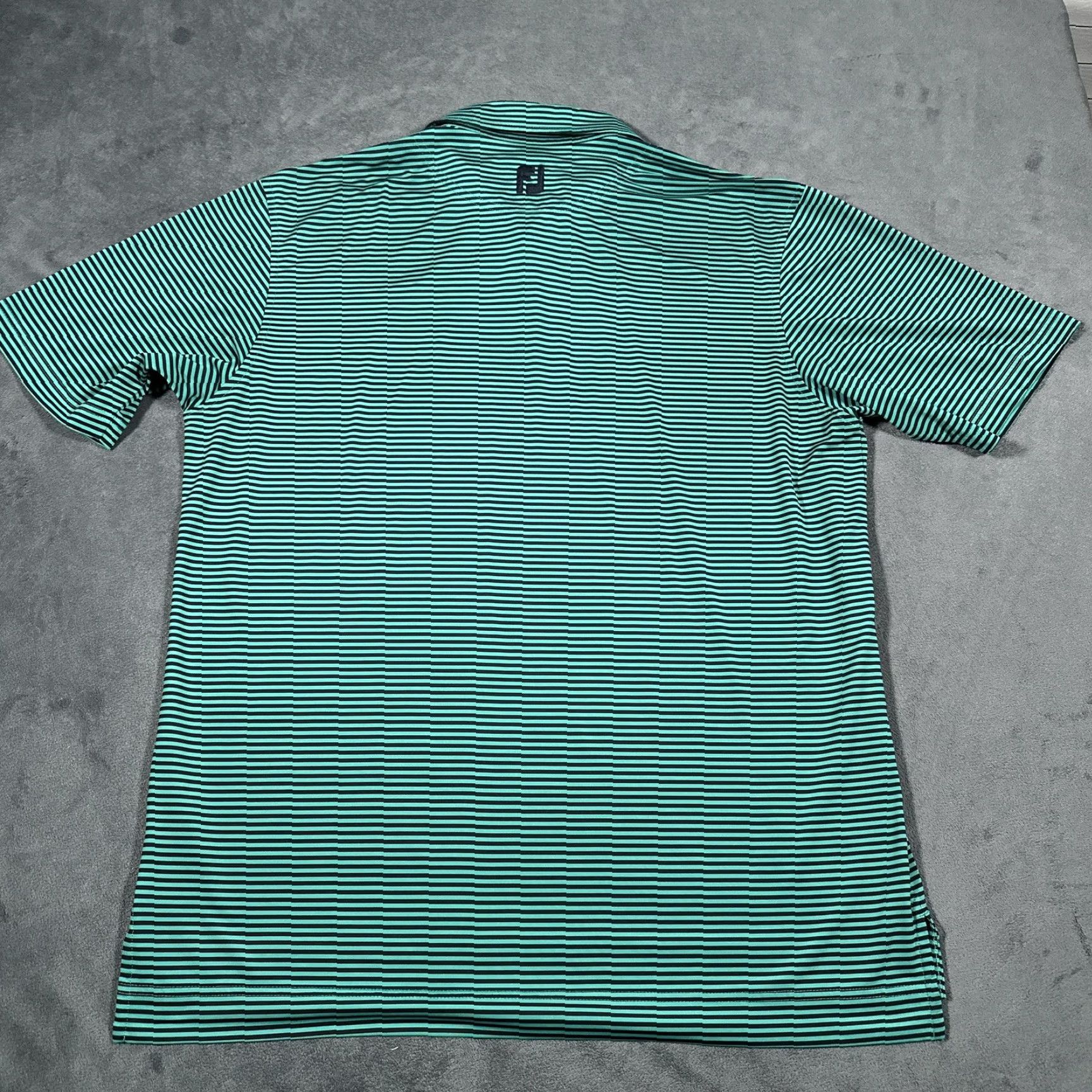 Footjoy FootJoy PGA Championship Quail Hollow Shirt Mens Large Green Stripe Polo Size US L / EU 52-54 / 3 - 7 Thumbnail