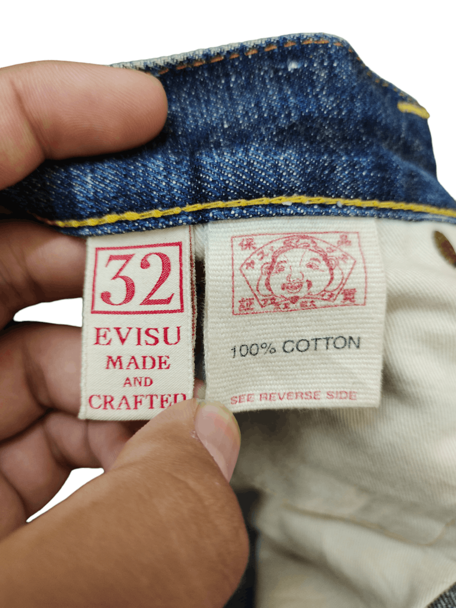 Evisu Vintage Evisu Calvin Leong Big Daicock Selvedge Denim Jeans Size US 32 / EU 48 - 18 Thumbnail