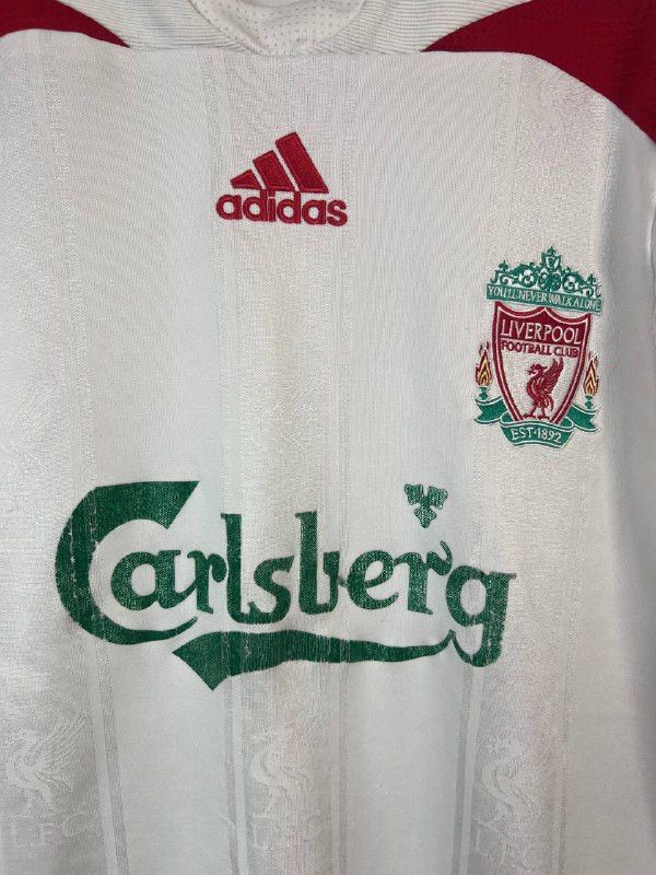 Adidas LIVERPOOL 2007 2008 AWAY FOOTBALL JERSEY ADIDAS LFC SIZE XL Size US XL / EU 56 / 4 - 2 Thumbnail