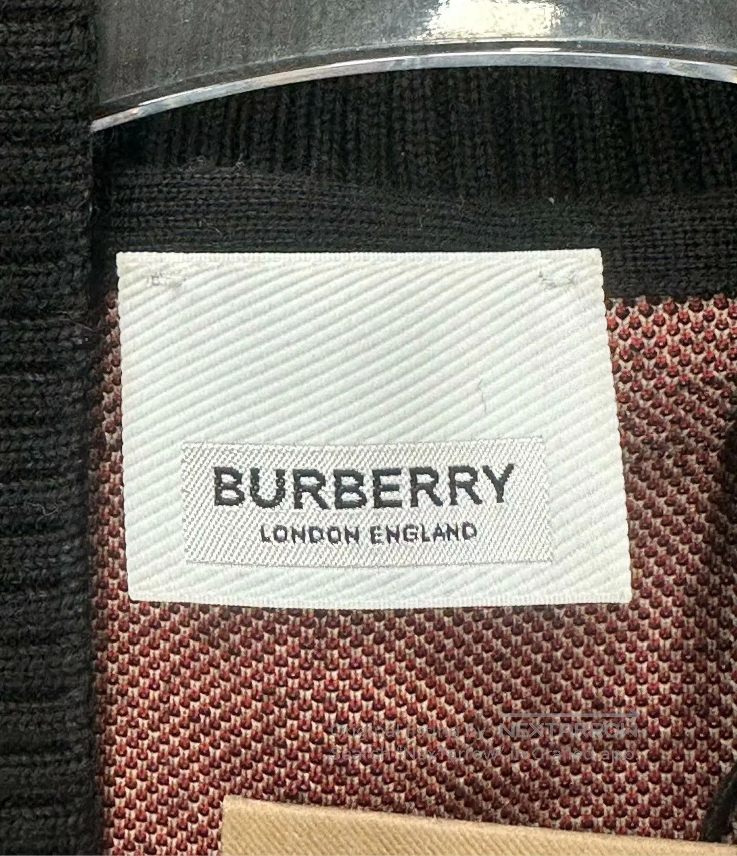 Burberry Burberry Black Check Knit Wool Cardigan| Size US XS / EU 42 / 0 - 3 Thumbnail