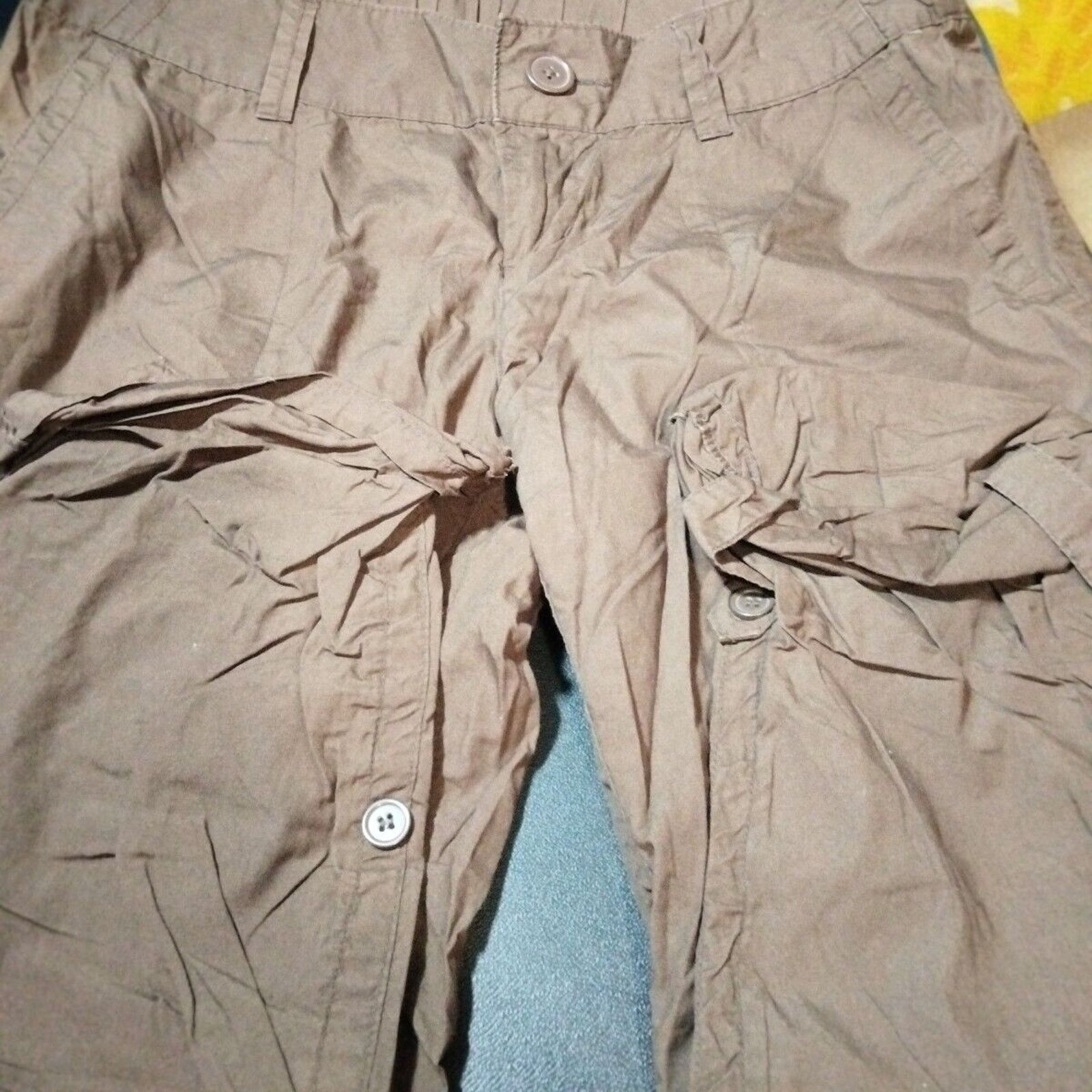 Other Motherhood Brown Pants Size M With Button With Belt Loops Size 32" / US 10 / IT 46 - 1 Thumbnail