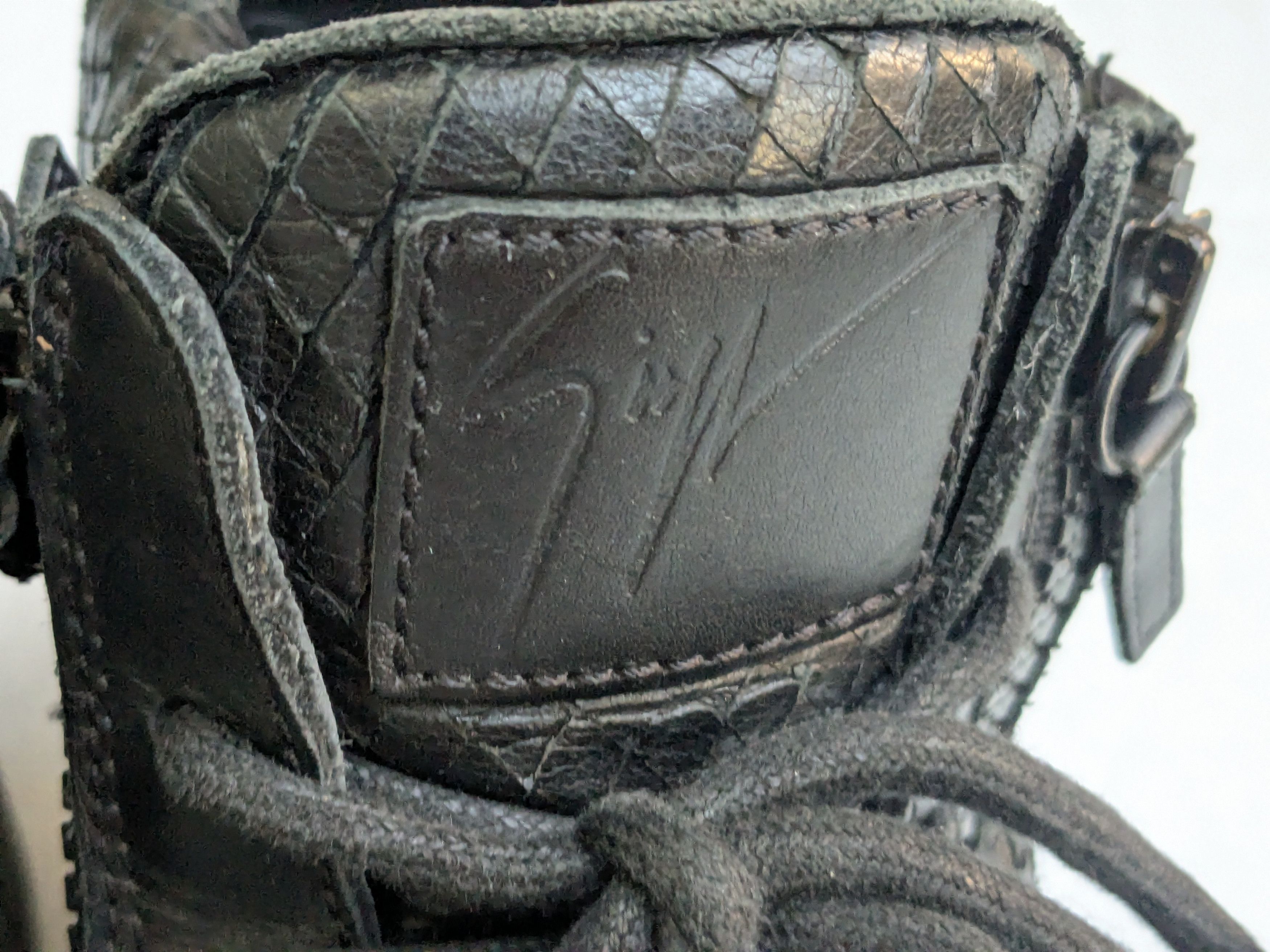 Giuseppe Zanotti Giuseppe Zanotti High Top Sneakers Black Snakeskin 9.5 42.5 Size US 9.5 / EU 42-43 - 7 Thumbnail