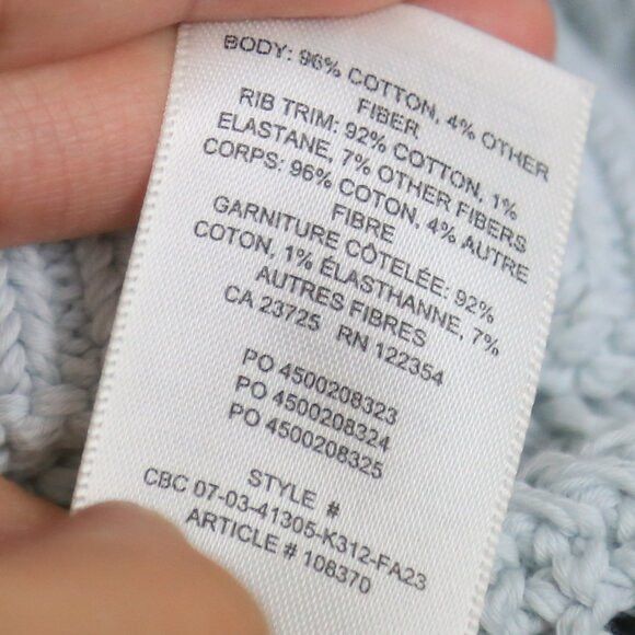 Aritzia Aritzia Wilfred Free Afterglow Glacier Blue Mesh Sweater Size S / US 4 / IT 40 - 6 Thumbnail
