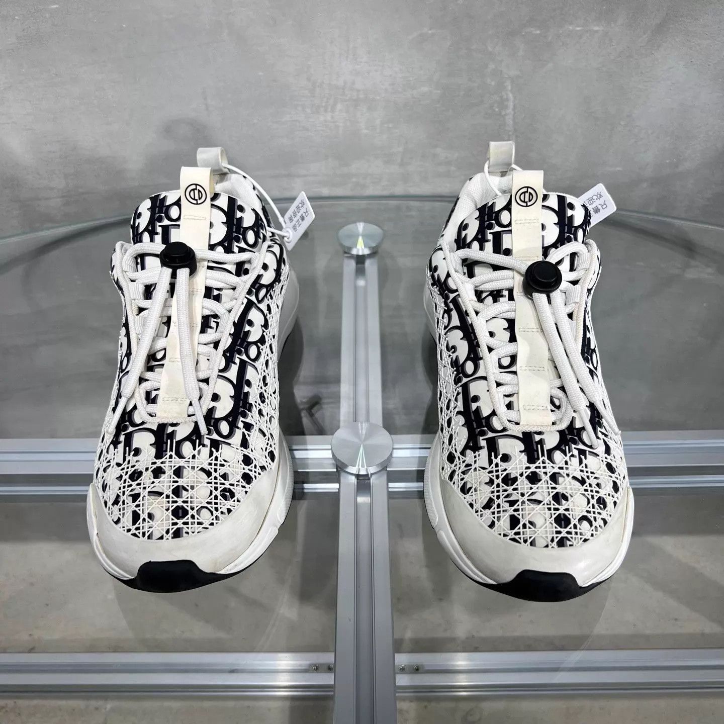 Dior DIOR B24 Black White Allover Kicks 42 YH21895 Size US 9 / EU 42 - 1 Thumbnail