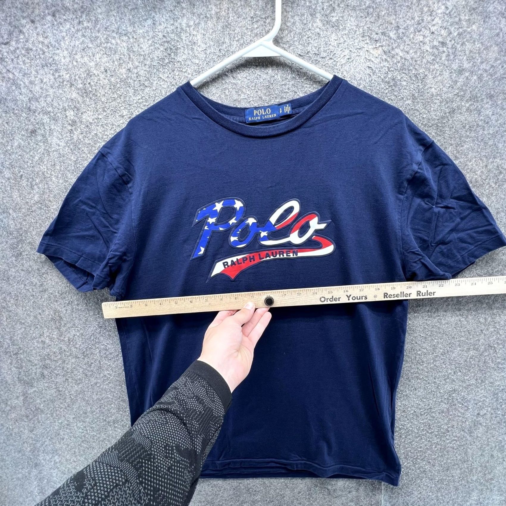 Polo Ralph Lauren Polo Ralph Lauren Shirt Mens S Blue Polo Logo Flag Graphic Tee Patriotic Size US S / EU 44-46 / 1 - 5 Thumbnail