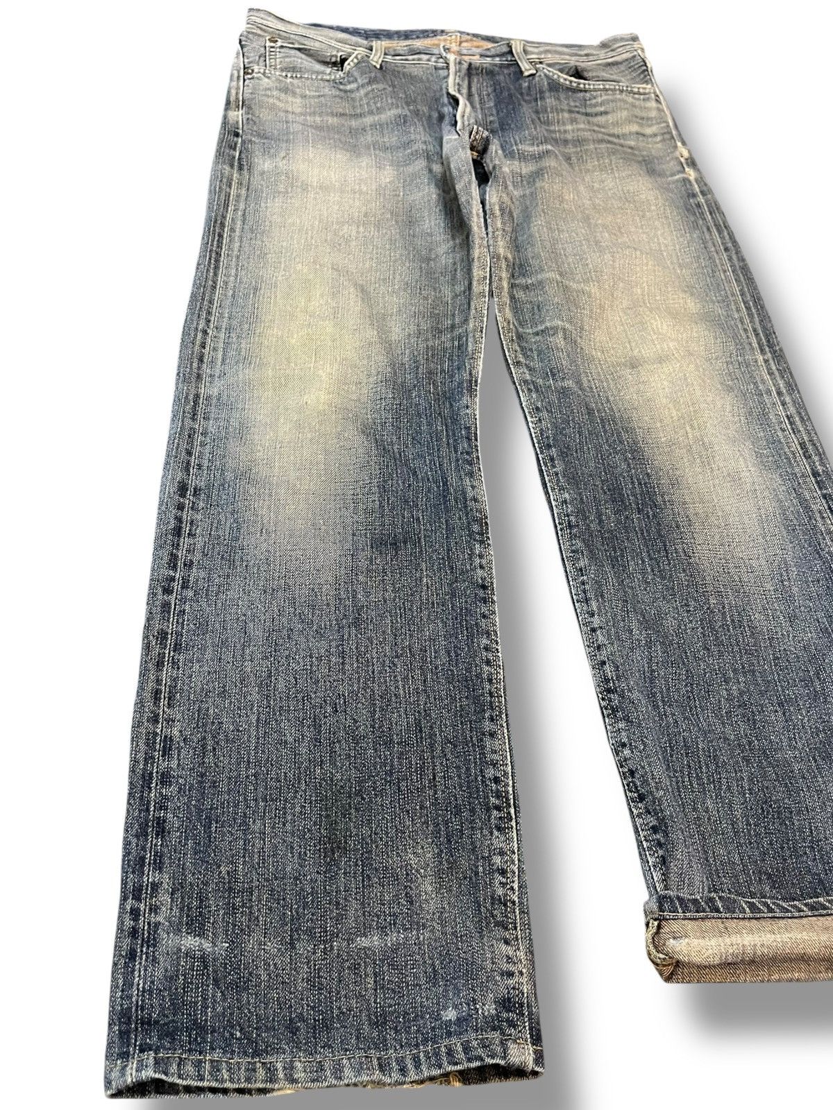 Edwin Vintage Edwin 505zx Mudwash Faded Grunge Denim Size US 35 - 3 Thumbnail