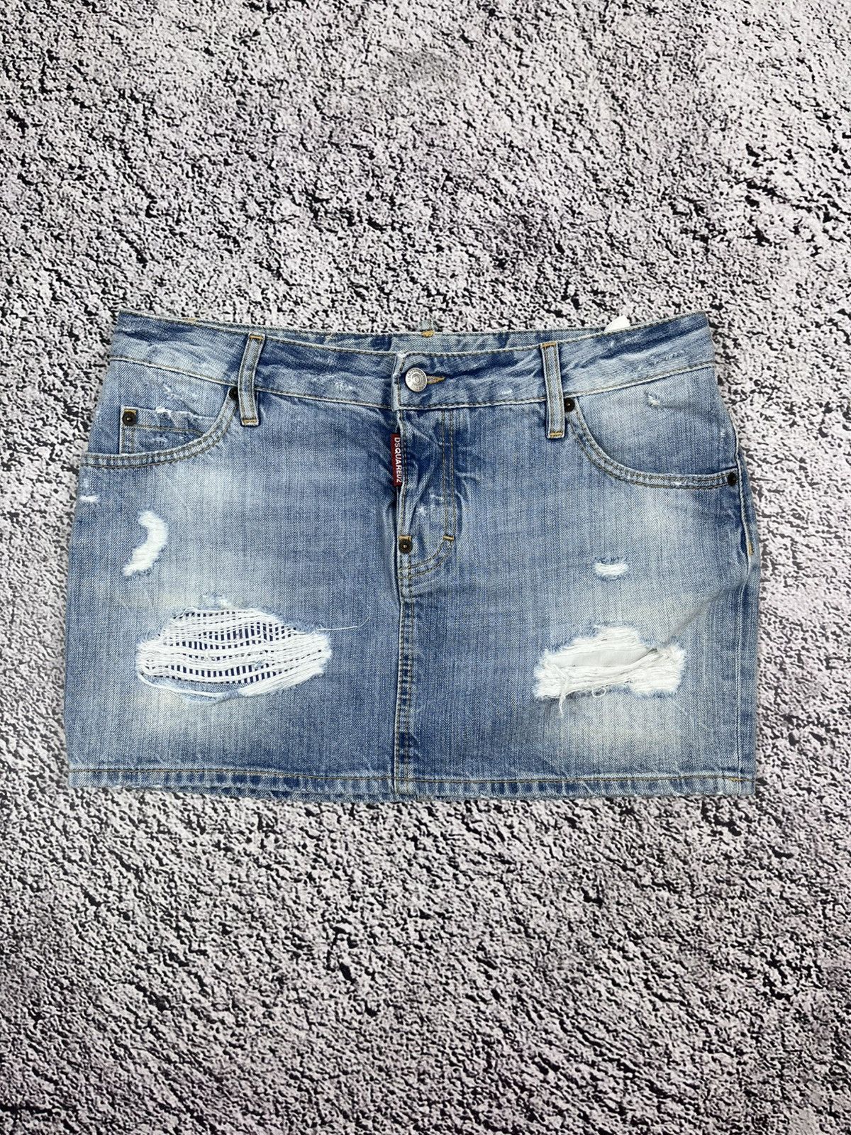 Dsquared2 VINTAGE DSQUARED2 AVANT GARDE MINI JEANS SKIRT Size 28" / US 6 / IT 42 - 5 Thumbnail