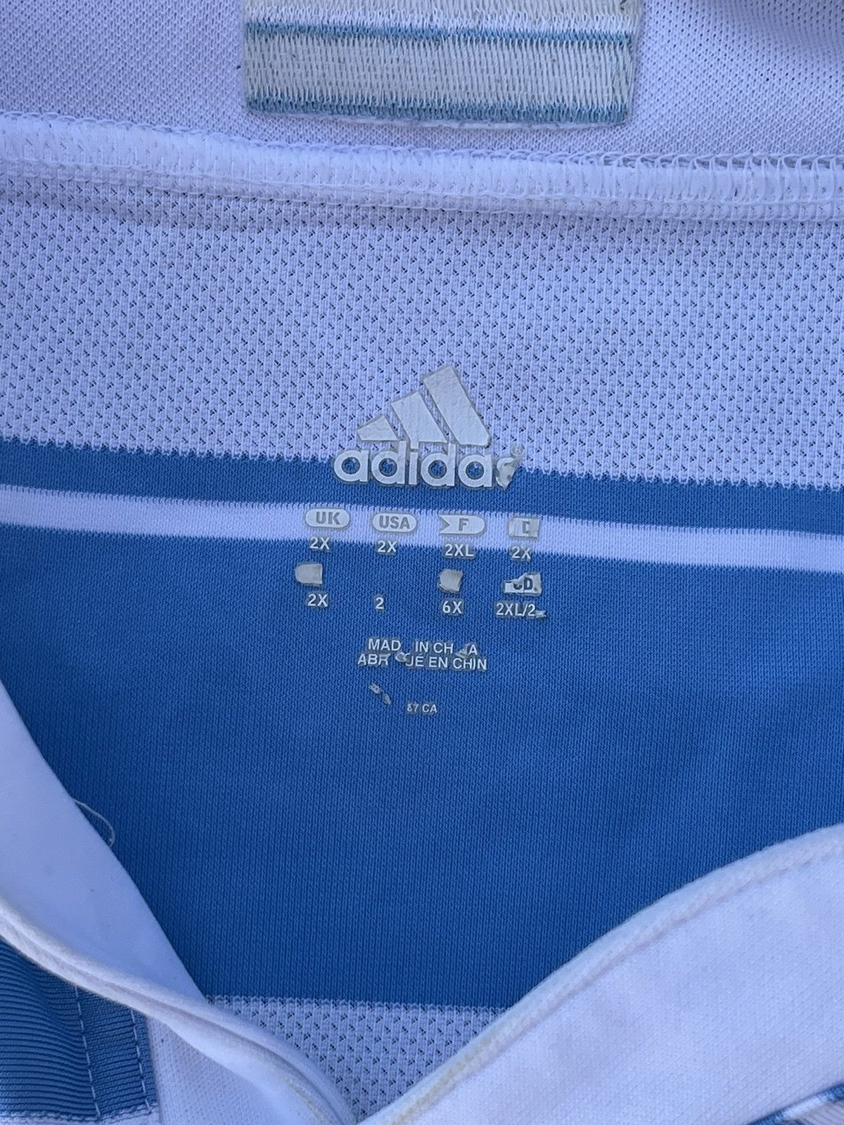 Adidas 2011 Adidas UAR Rugby World Cup Argentina jersey rare Size US XXL / EU 58 / 5 - 8 Thumbnail