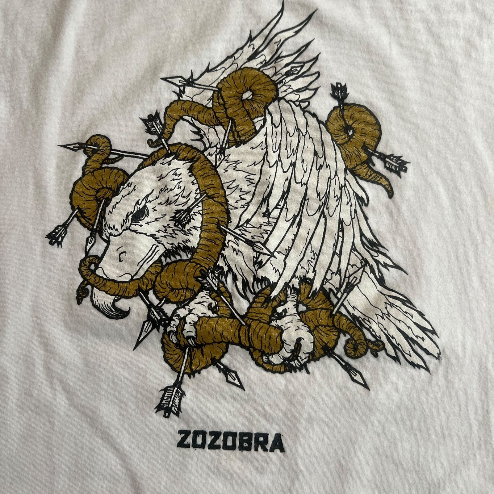 Band Tees Zozobra Band Bird Of Prey White Size L Cut Sleeves Size US L / EU 52-54 / 3 - 2 Thumbnail