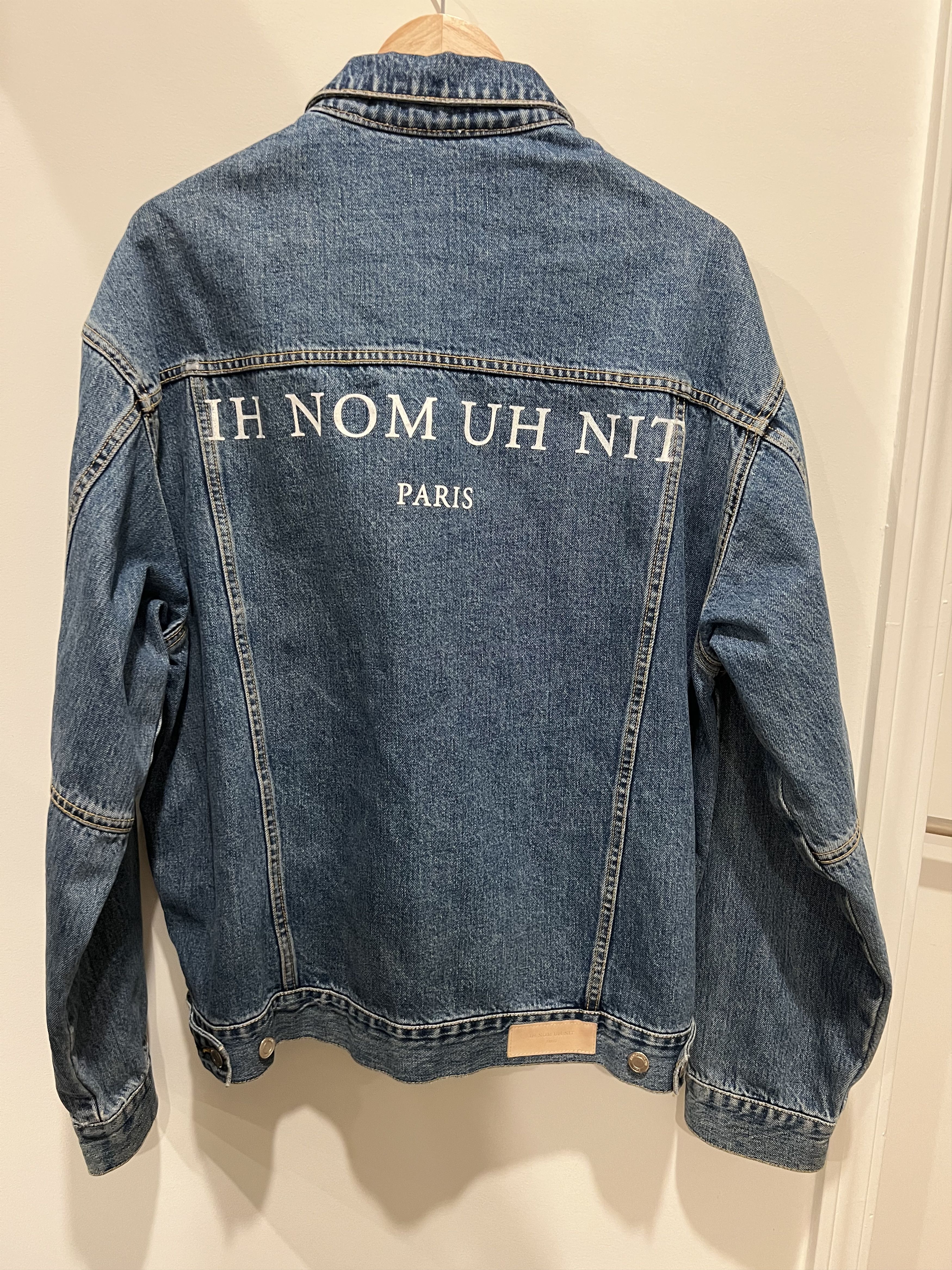Ih Nom Uh Nit IH NOM UH NIT DENIM JACKET WITH EMBROIDERED LOGO ON THE BACK Size US L / EU 52-54 / 3 - 2 Thumbnail