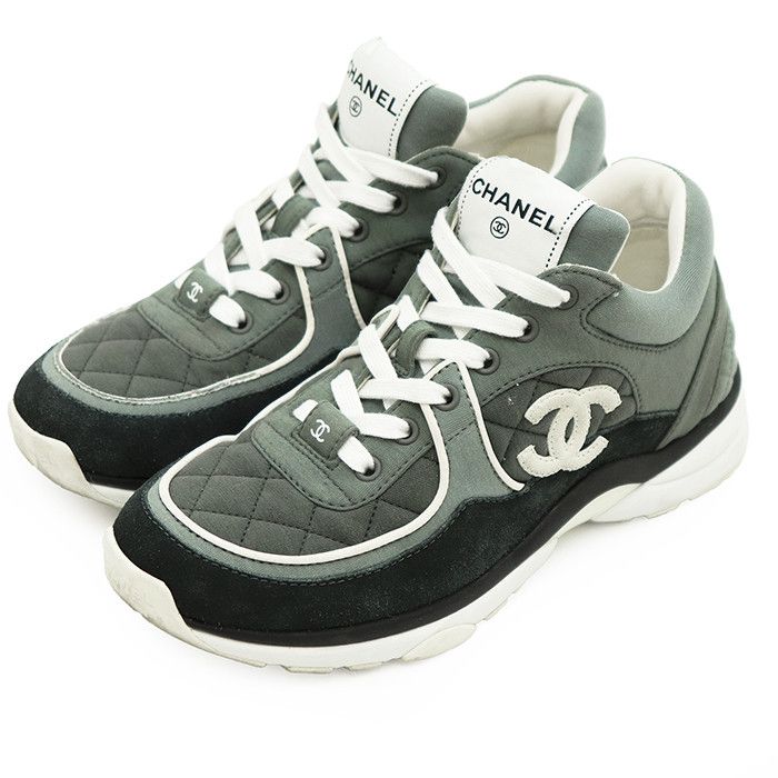 Chanel Chanel Chanel Leather Quilted Sneakers Leather Shoes G40184 DUTY FREE for USA Size ONE SIZE - 1 Thumbnail