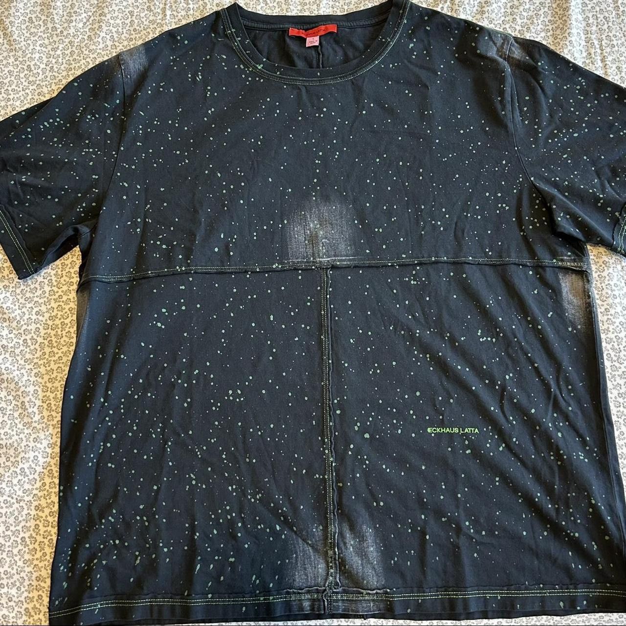 image of Eckhaus Latta Galaxy Tee in Navy, Men's (Size Large)