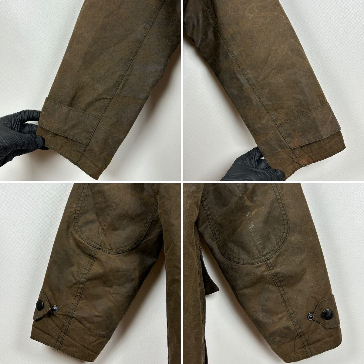 Barbour Barbour Trooper Olive Green Waxed Coat Jacket Size US M / EU 48-50 / 2 - 15 Thumbnail