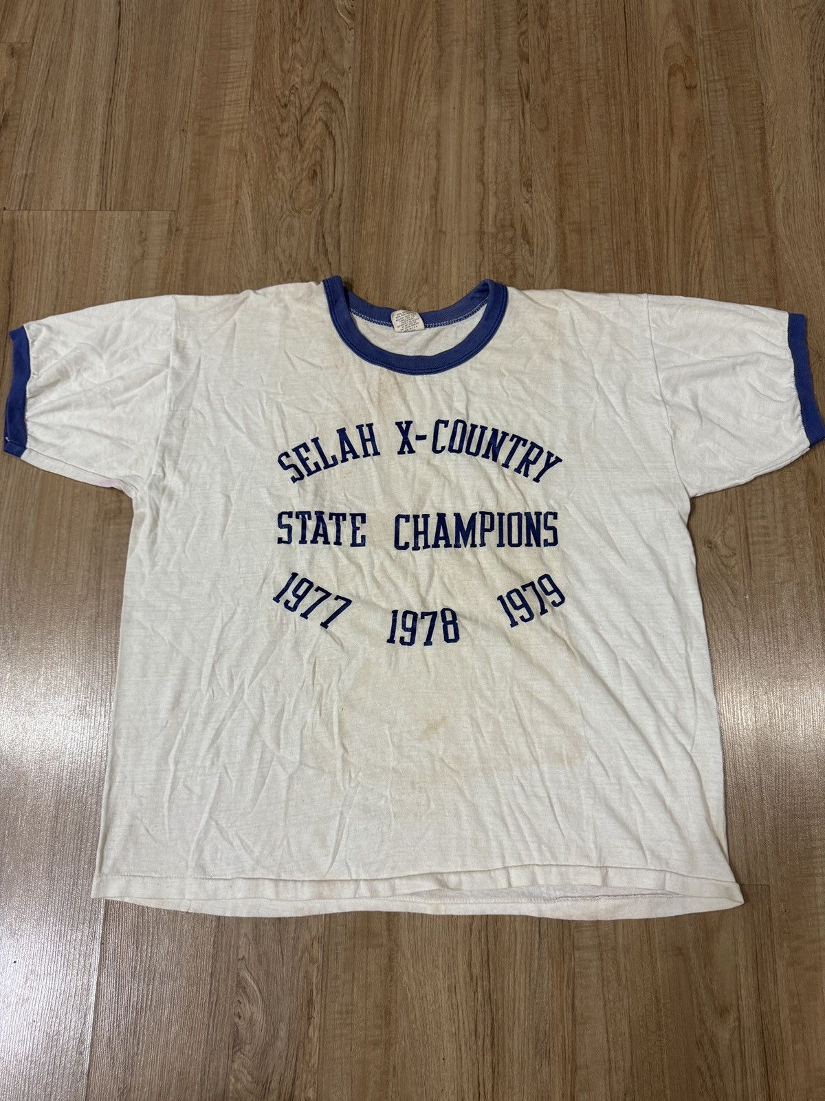 Russell Athletic × Vintage VINTAGE 70’S RUSSELL ATH.RINGER TSHIRT Size US L / EU 52-54 / 3 - 1 Thumbnail