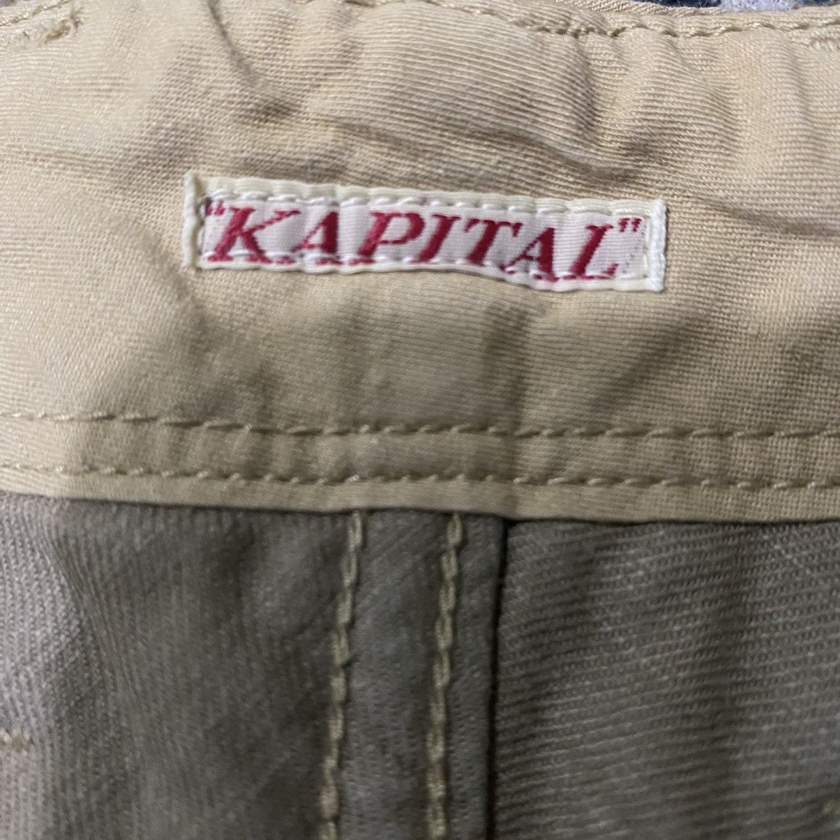 Kapital ‼️LAST DROP‼️KAPITAL Khaki 12 Button Fly Work Pants Trousers Size US 32 / EU 48 - 14 Thumbnail