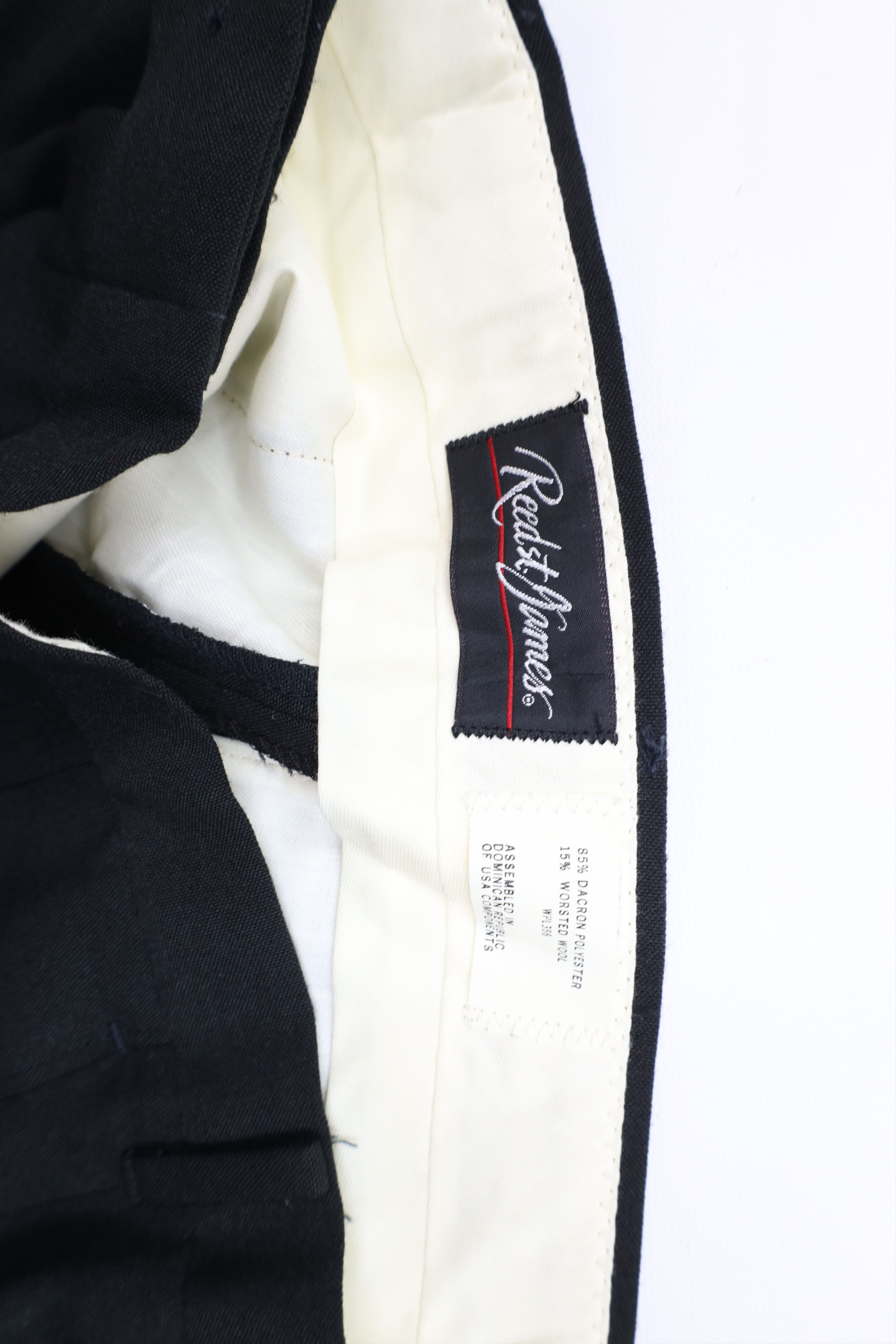 Vintage Vintage 90s Streetwear Wool Blend Wide Leg Chino Pants Black Size US 34 / EU 50 - 6 Thumbnail