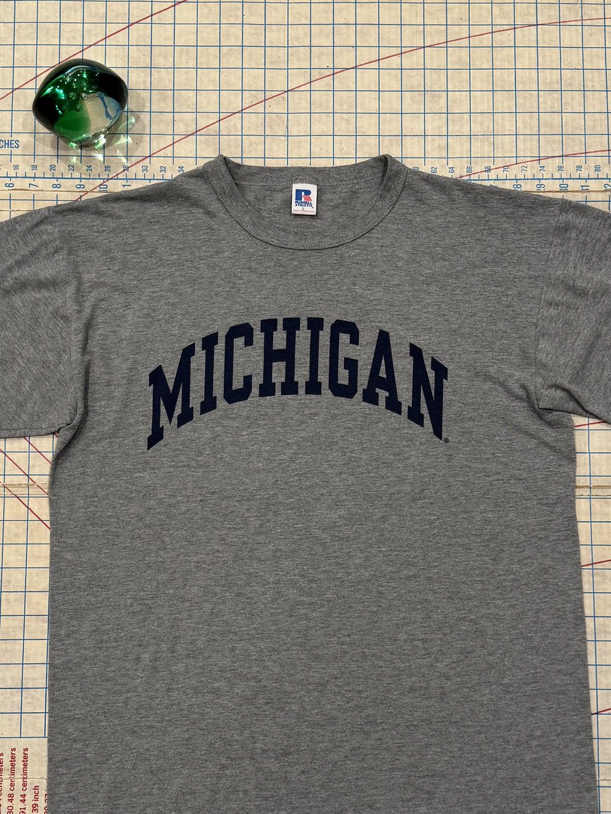 Russell Athletic Vintage University of Michigan Russell Athletics Tee Large Size US L / EU 52-54 / 3 - 3 Thumbnail