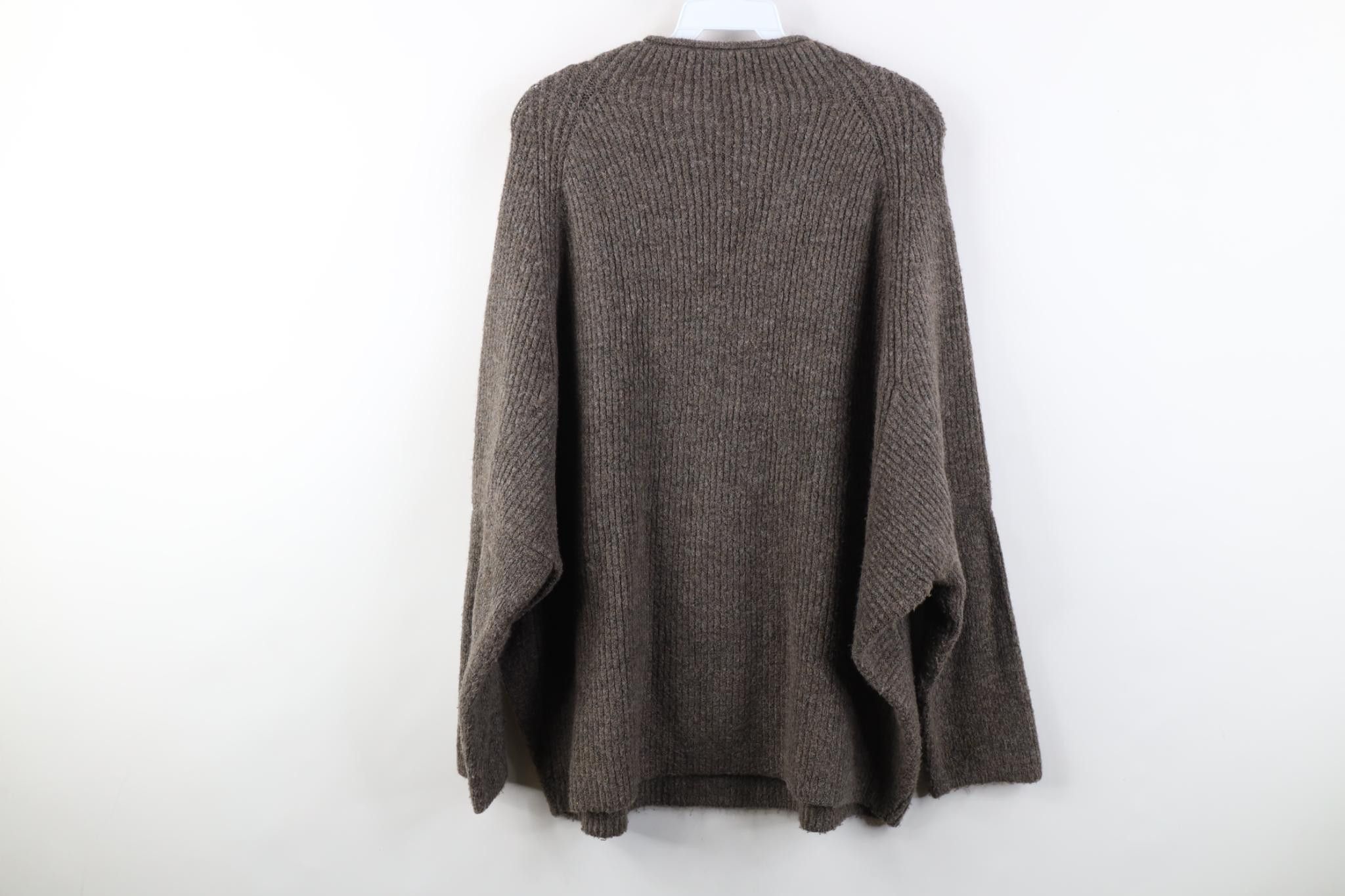 Vintage Vintage 90s Streetwear Dolman 3/4 Sleeve Mock Neck Sweater Size XXL / US 16-18 / IT 52-54 - 8 Thumbnail