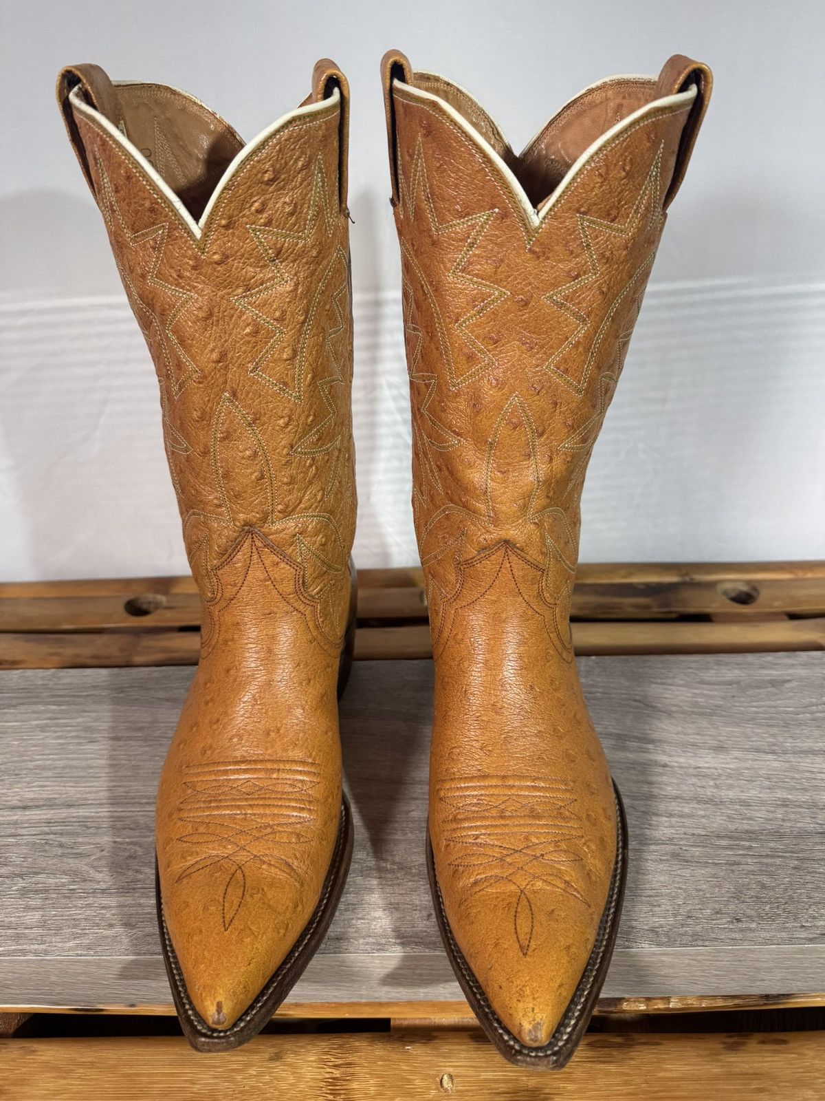 Nocona Boots Exotic Early 60s Nocona Men's Cowboy Boots Size 9B The Big O Size US 9 / EU 42 - 2 Thumbnail