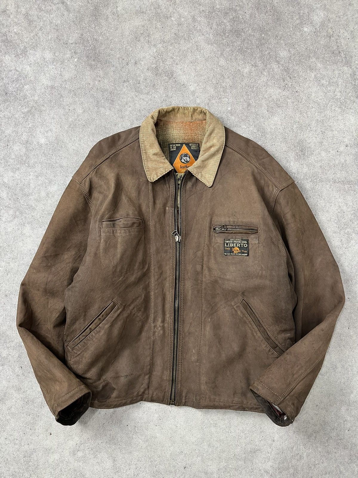 Avirex LIBERTO 80’s detroit leather suede blanket jacket Size US XL / EU 56 / 4 - 1 Thumbnail
