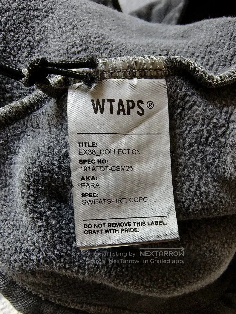 Wtaps Wtaps Wax-dyed Heavily Washed Hooded Sweatshirt Size US M / EU 48-50 / 2 - 5 Thumbnail