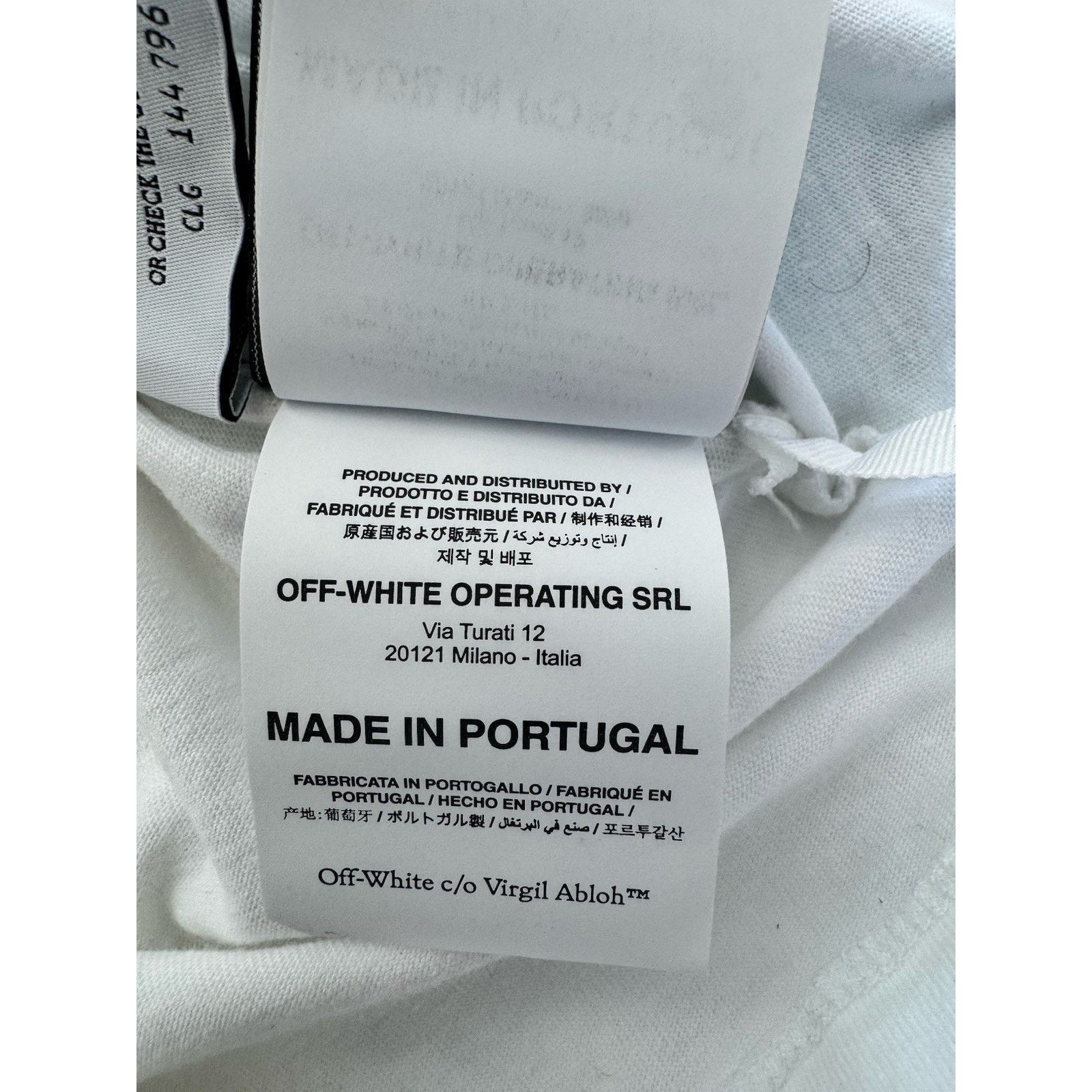 Off-White Off-White Blue Metal Arrow Over Slim Tee White / Light Blue Size US XS / EU 42 / 0 - 5 Thumbnail